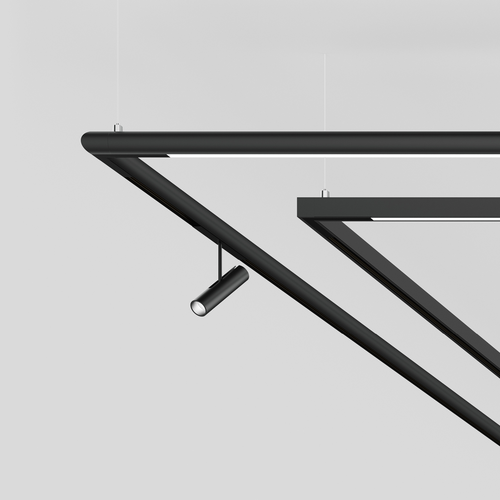 Display product MOVE IT 10 square/round suspended system from manufacturer XAL