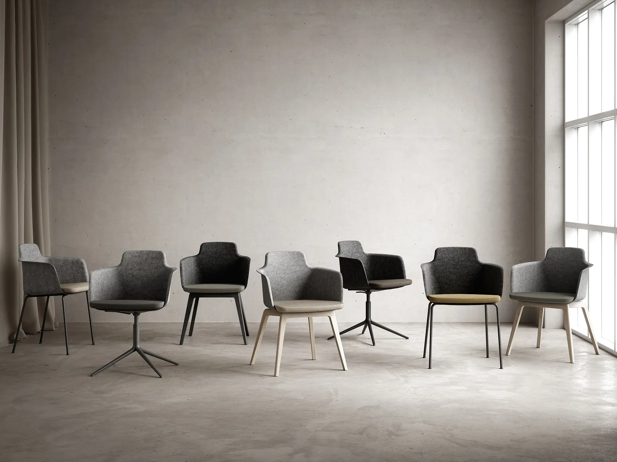 Randers+Radius - Tono Wood - inner back upholstered