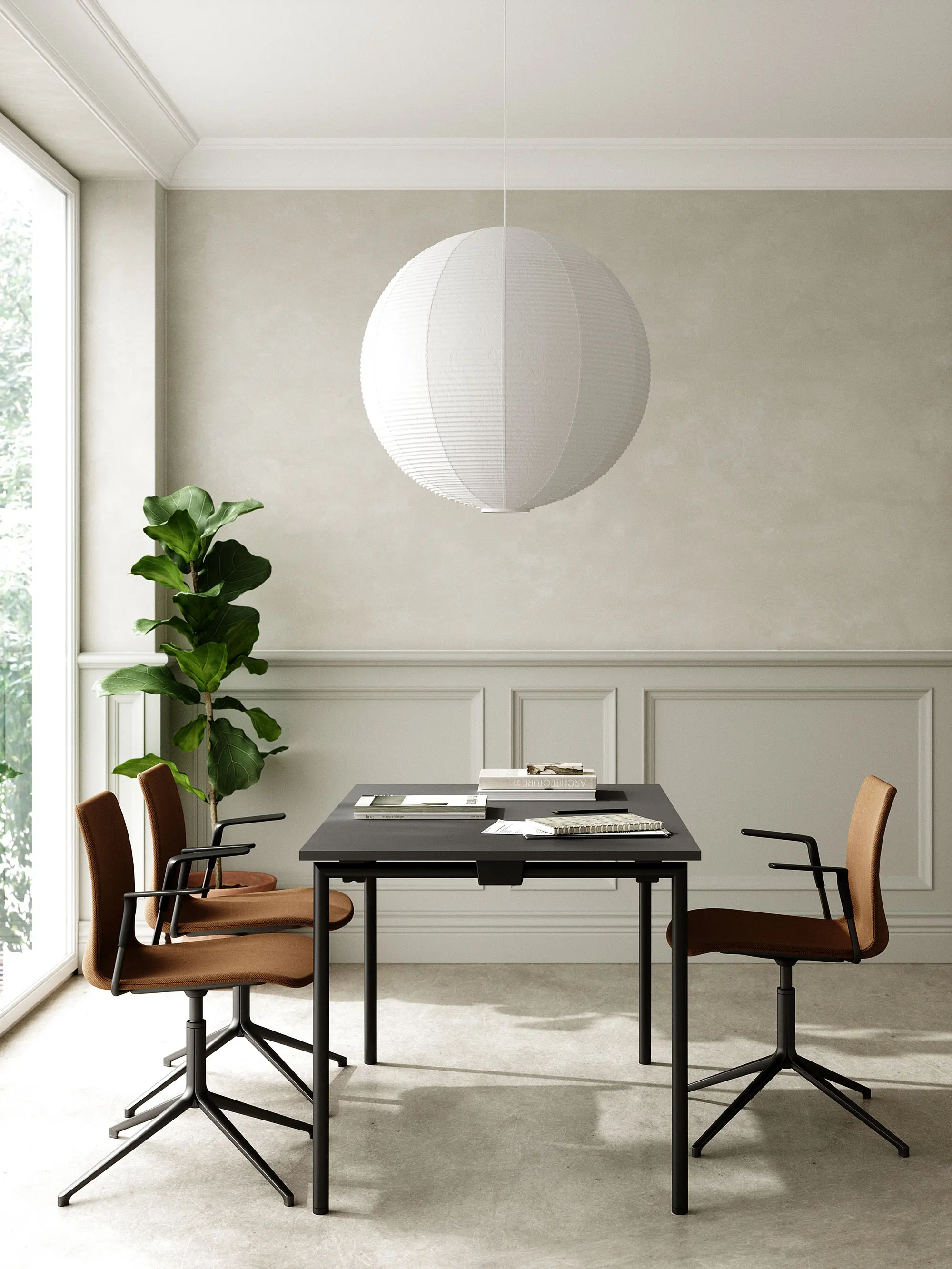 Randers+Radius - Tube Fold Counter - folding table - round corner