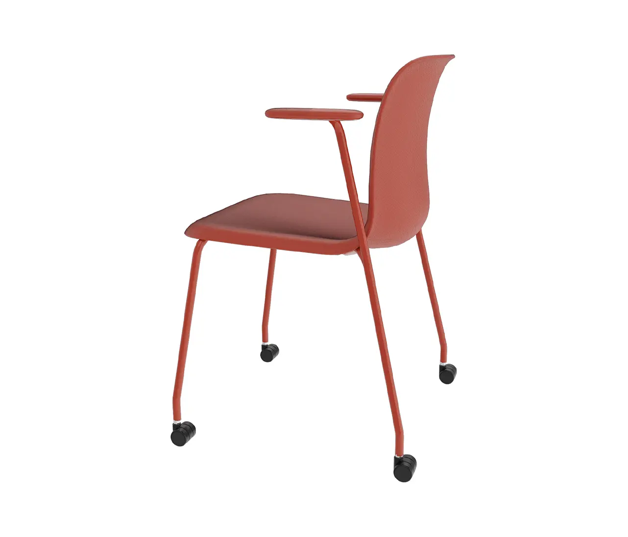 HOWE - SixE 4-LEG CASTORS ARMCHAIR