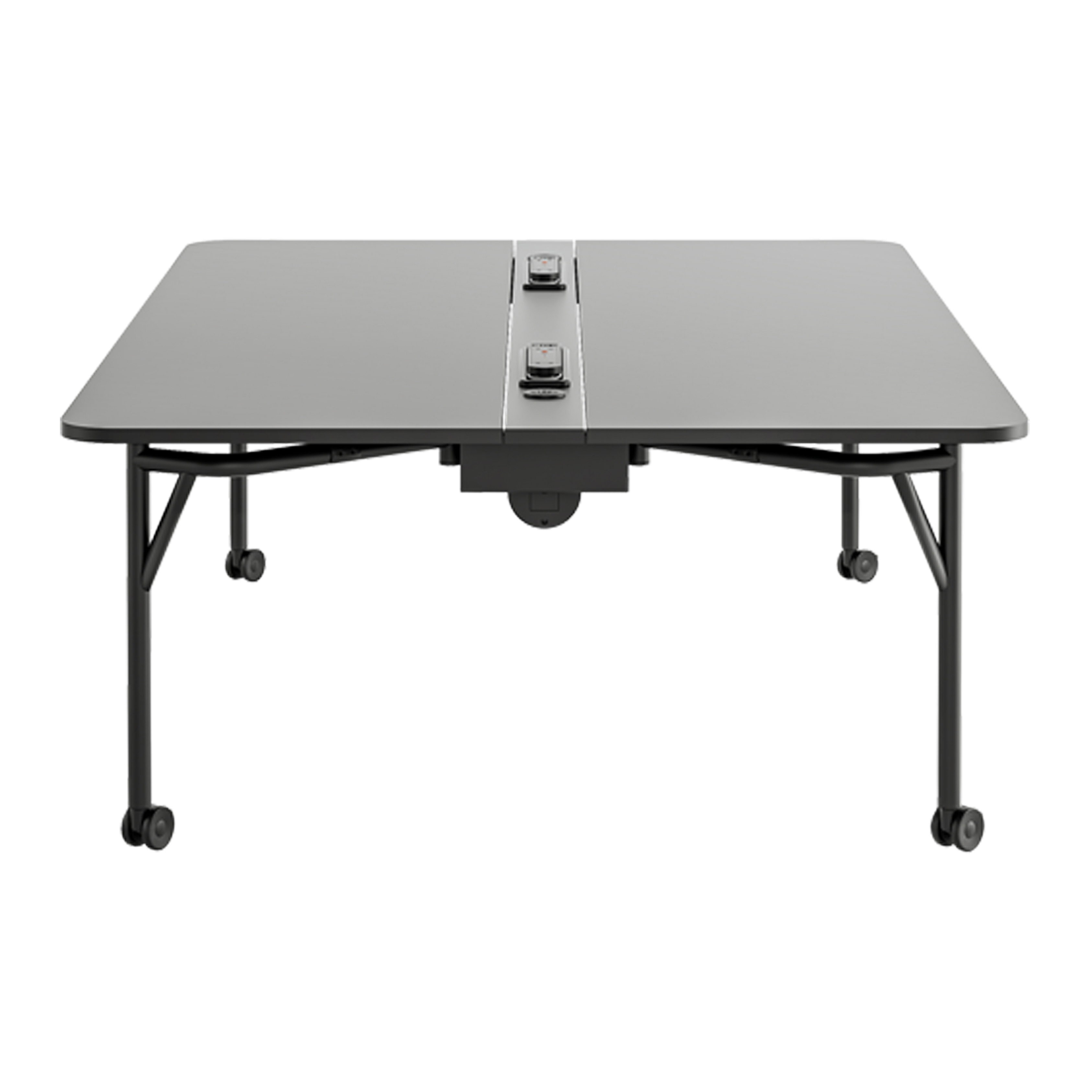 DOUBLE FOLDING WORKBENCH WITH ELECTRIFICATION