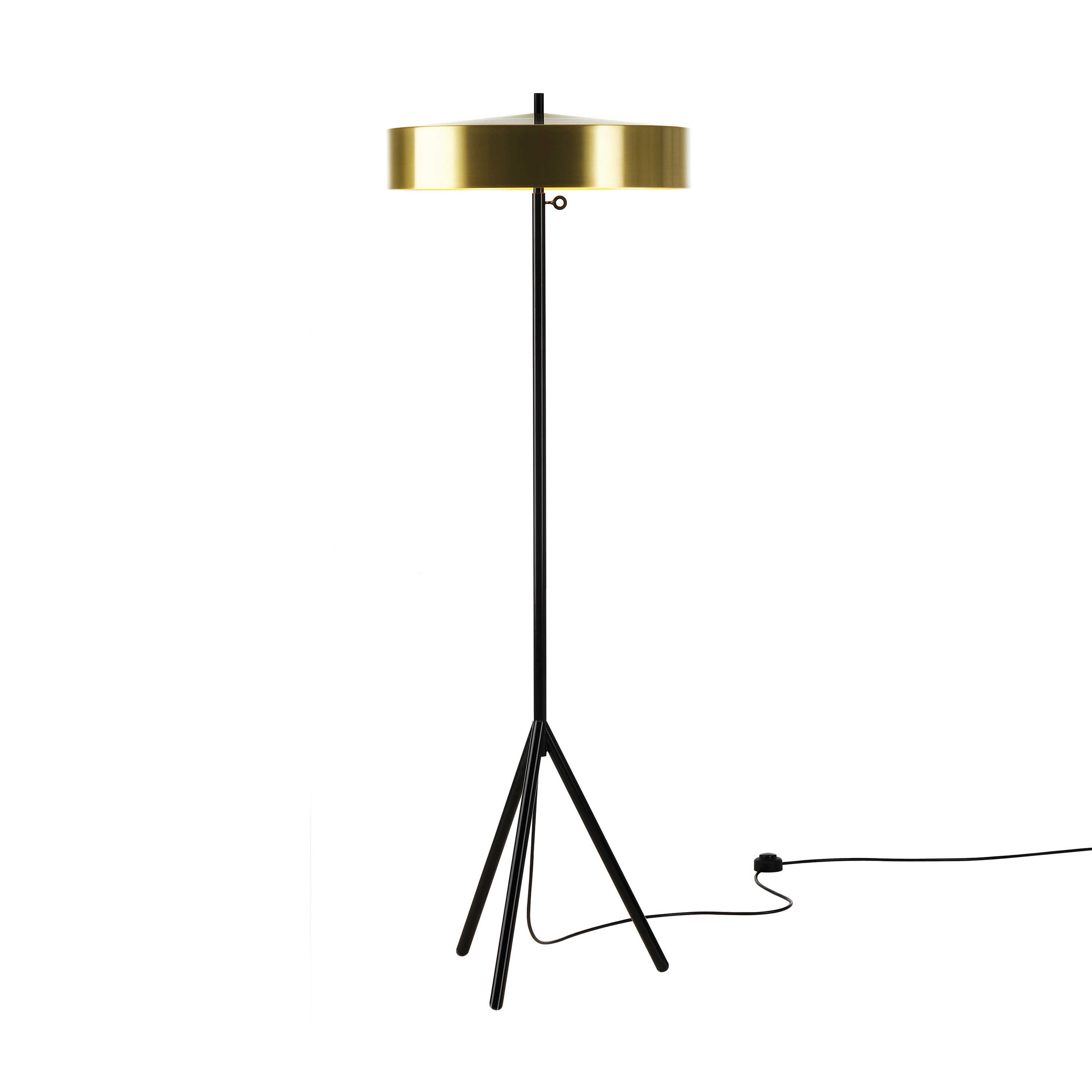 Cymbal 46 floorlamp brass colour