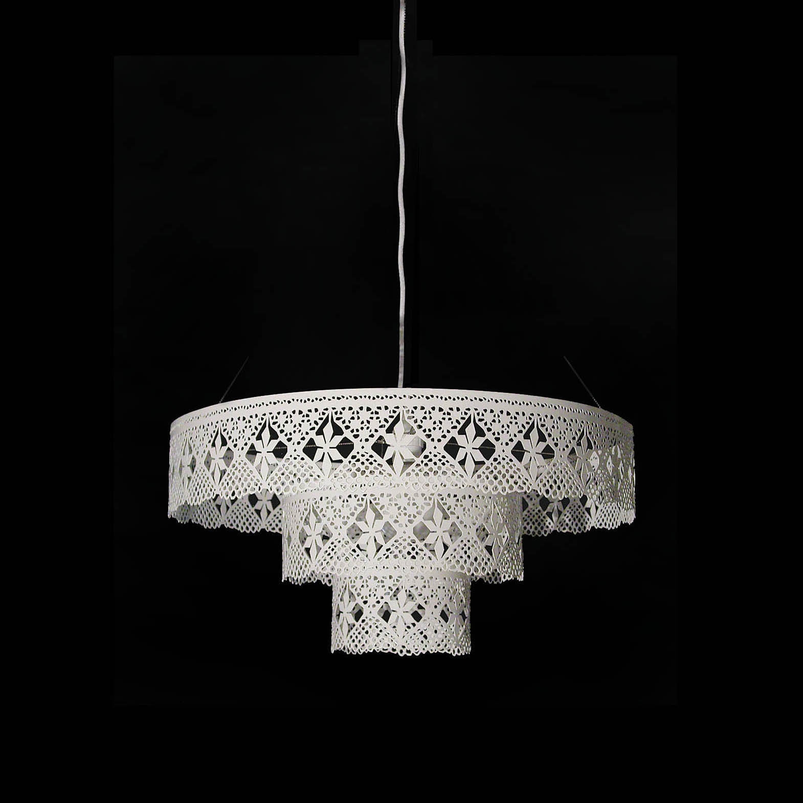 Gladys Chandelier white steel