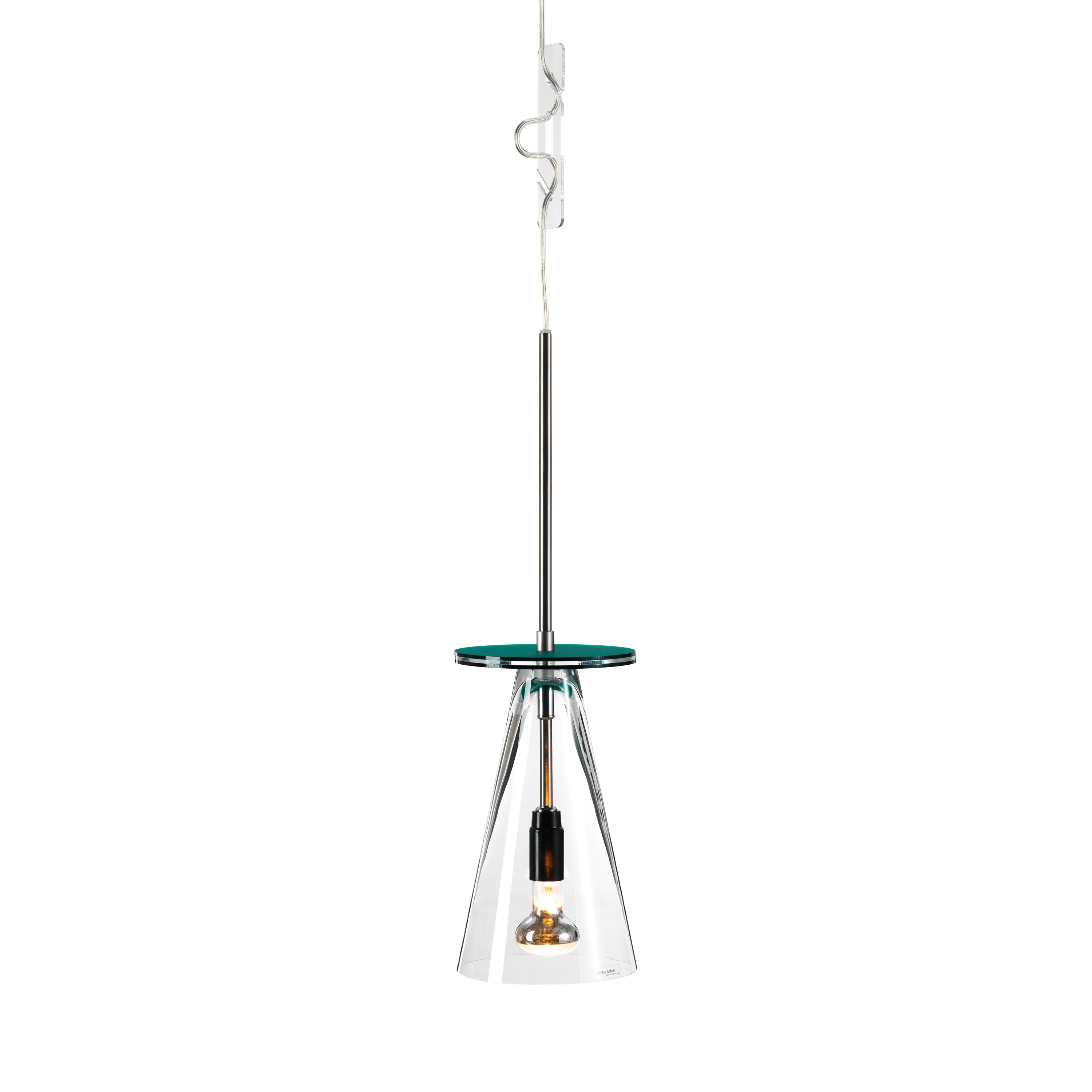 Kon24 pendant clear turquoise