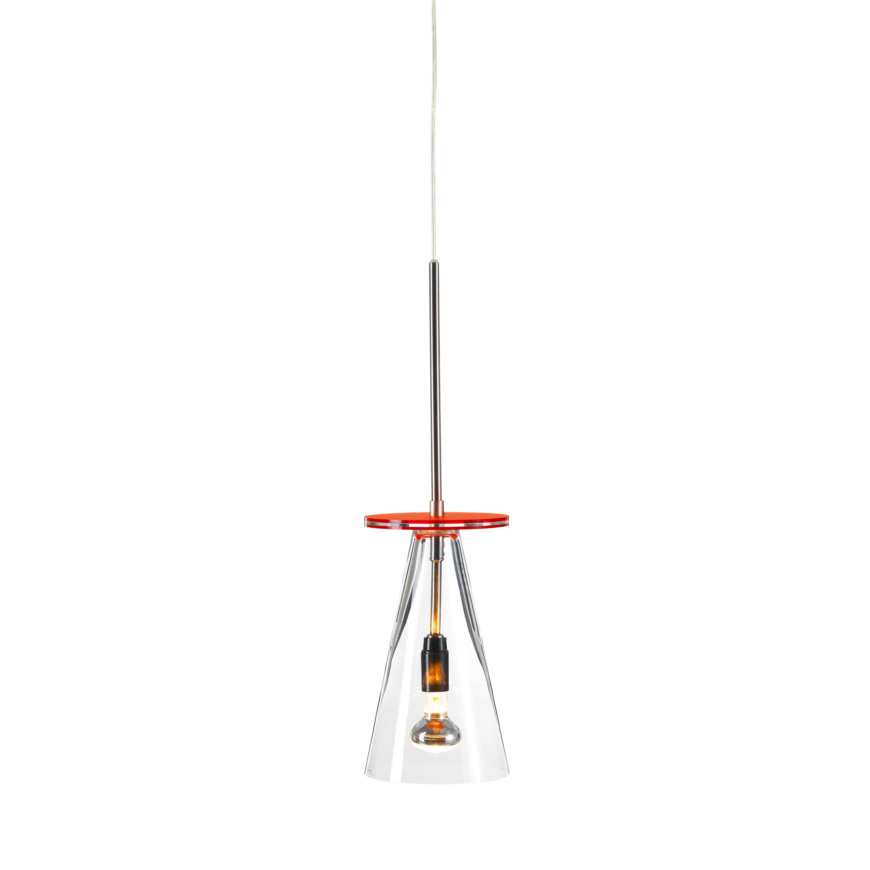 Kon24 pendant clear orange