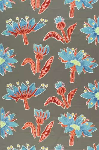 Marimekko - Kumma Juttu red interior fabric