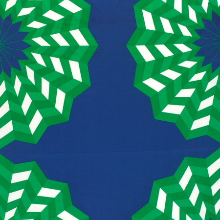 Fläkta green/blue interior fabric