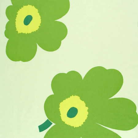 Juhla Unikko light green interior fabric
