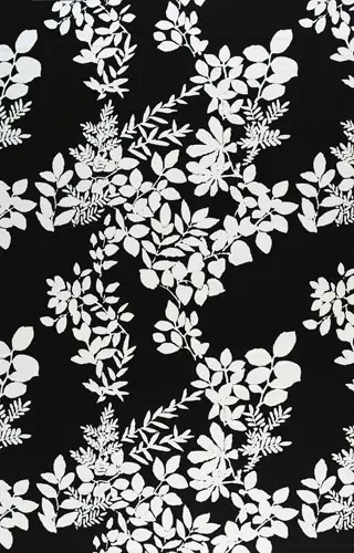 Marimekko - Kukkula black/white interior fabric