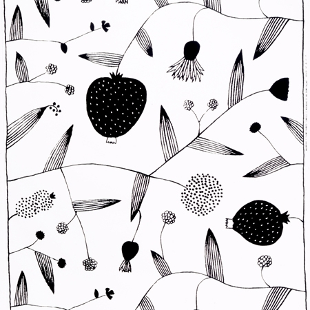 Produkt Lompolo white/black interior fabric des Herstellers Marimekko anzeigen
