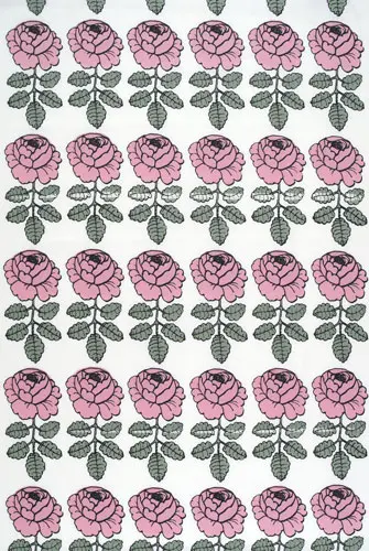 Marimekko - Maalaisruusu red interior fabric