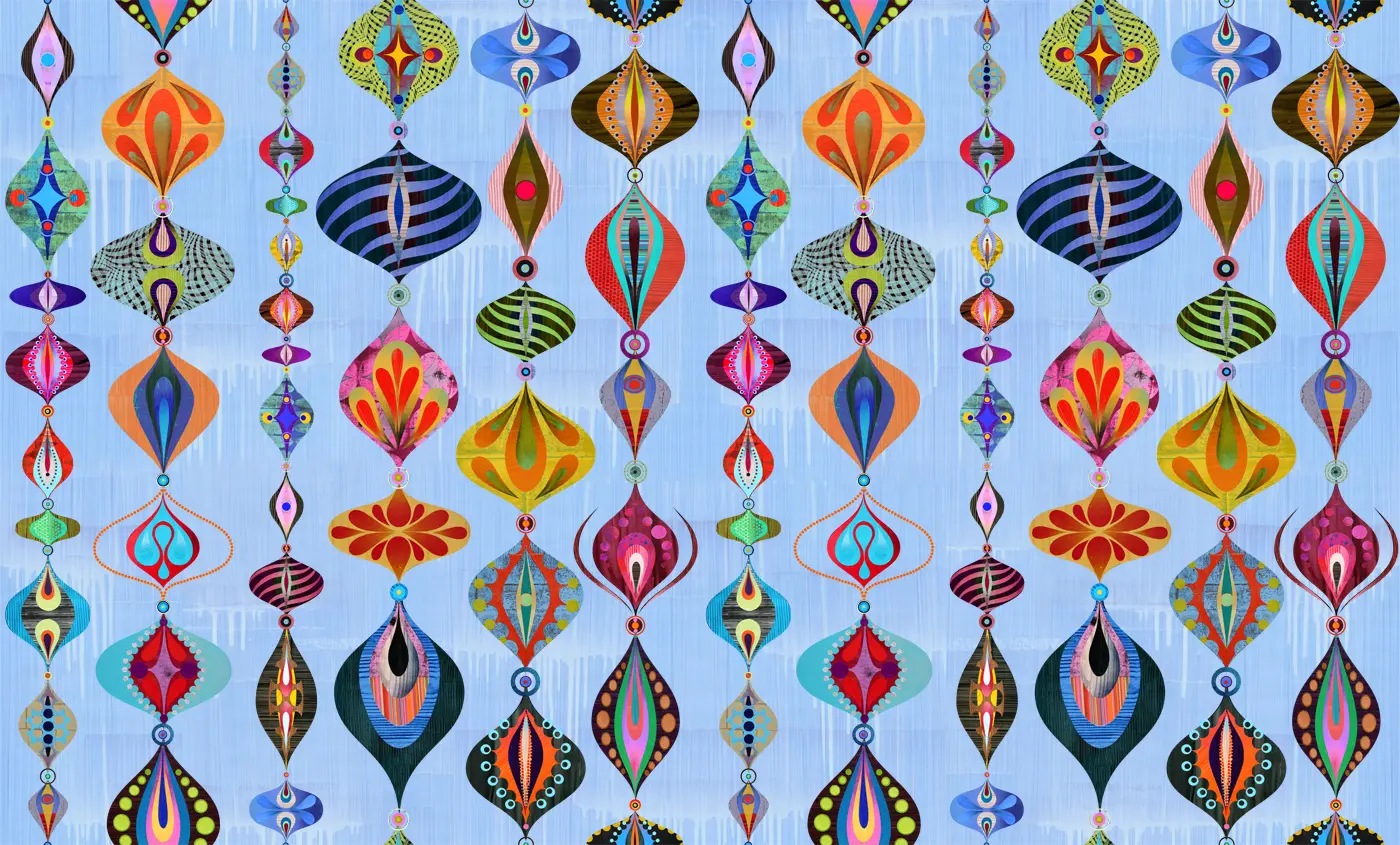 Flavor Paper - Bucote blue wallpaper