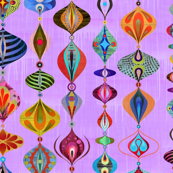 Bucote purple wallpaper