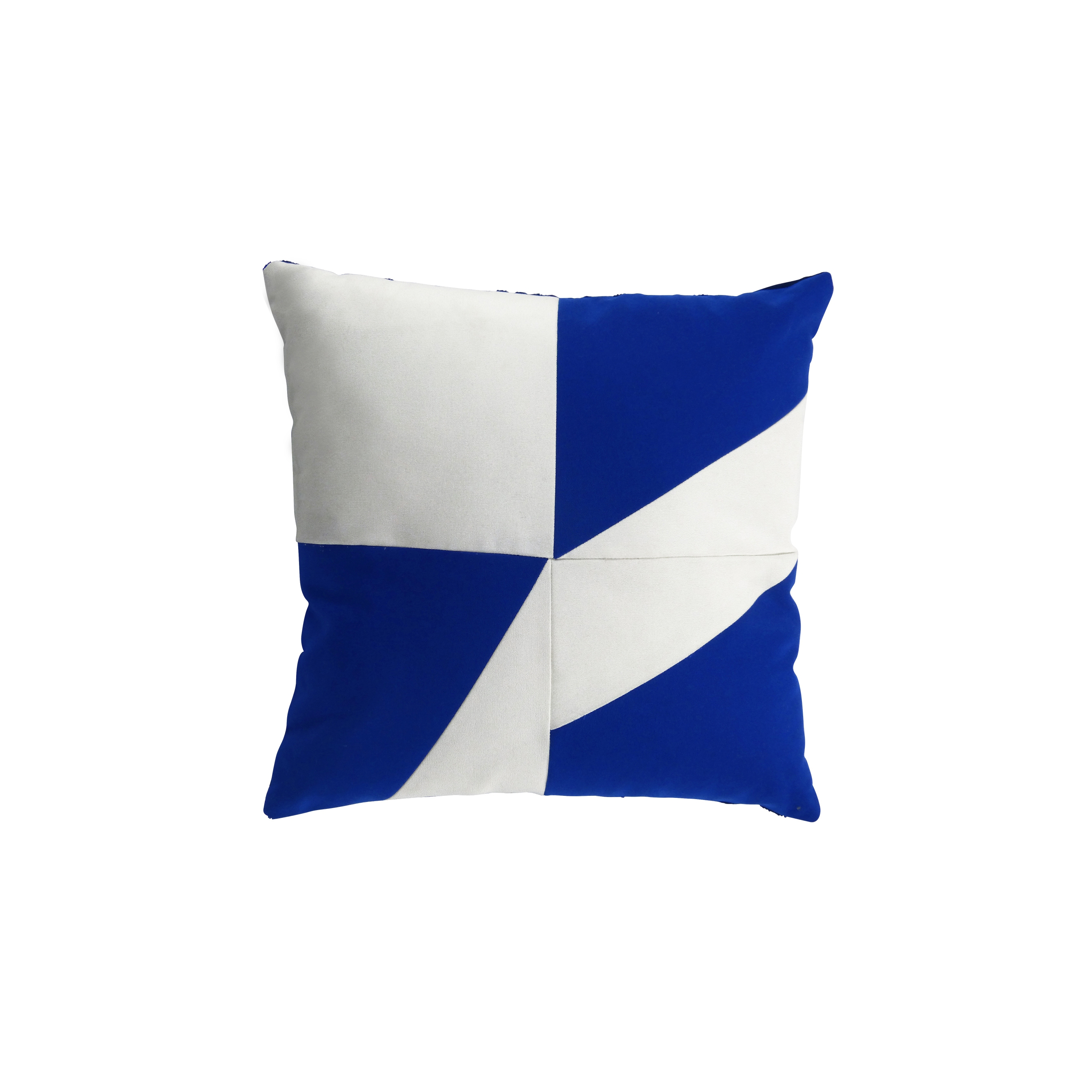 Cushions | Geometric bleu dur/blanc