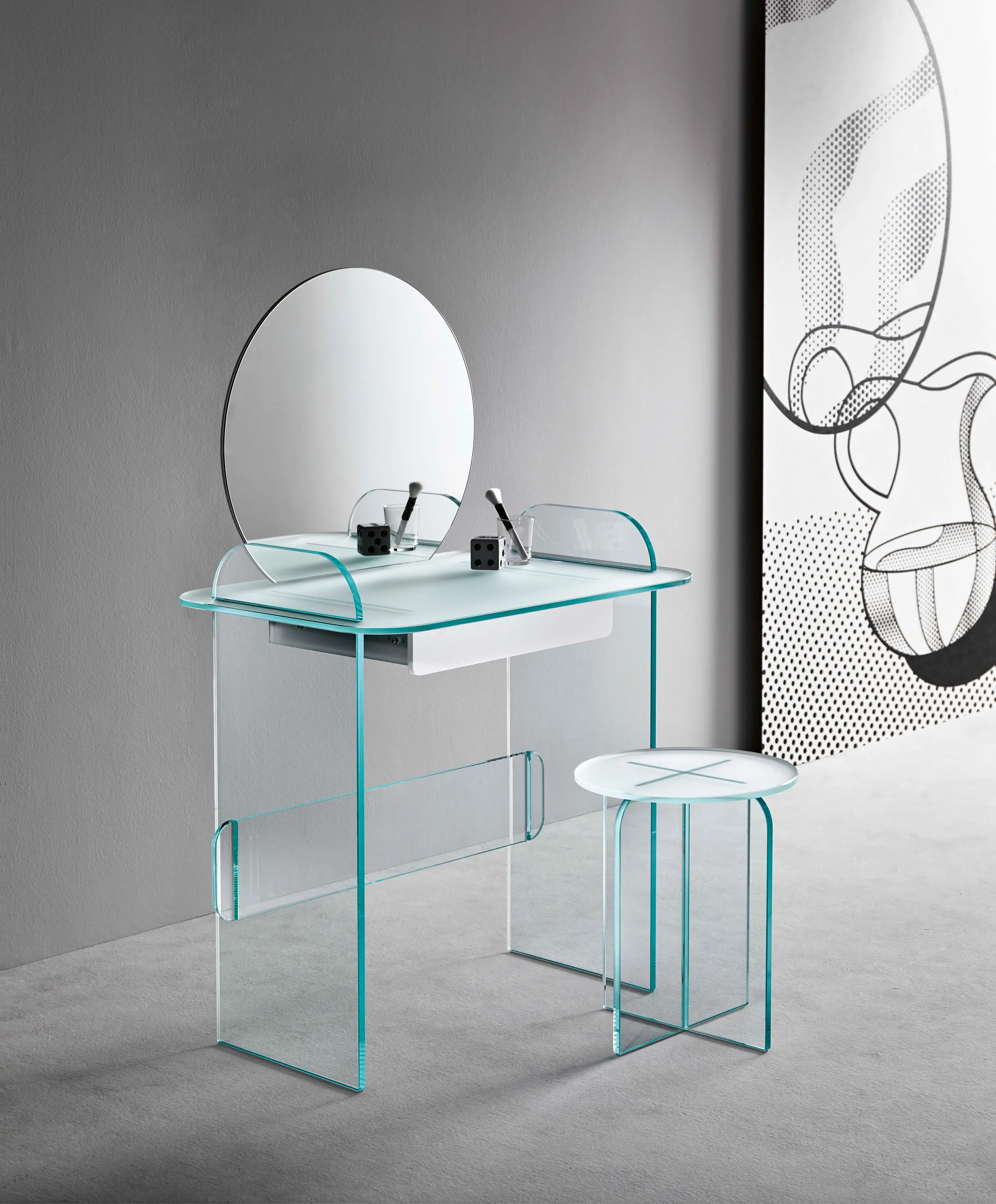 Tonelli - Opalina Stool | Small table