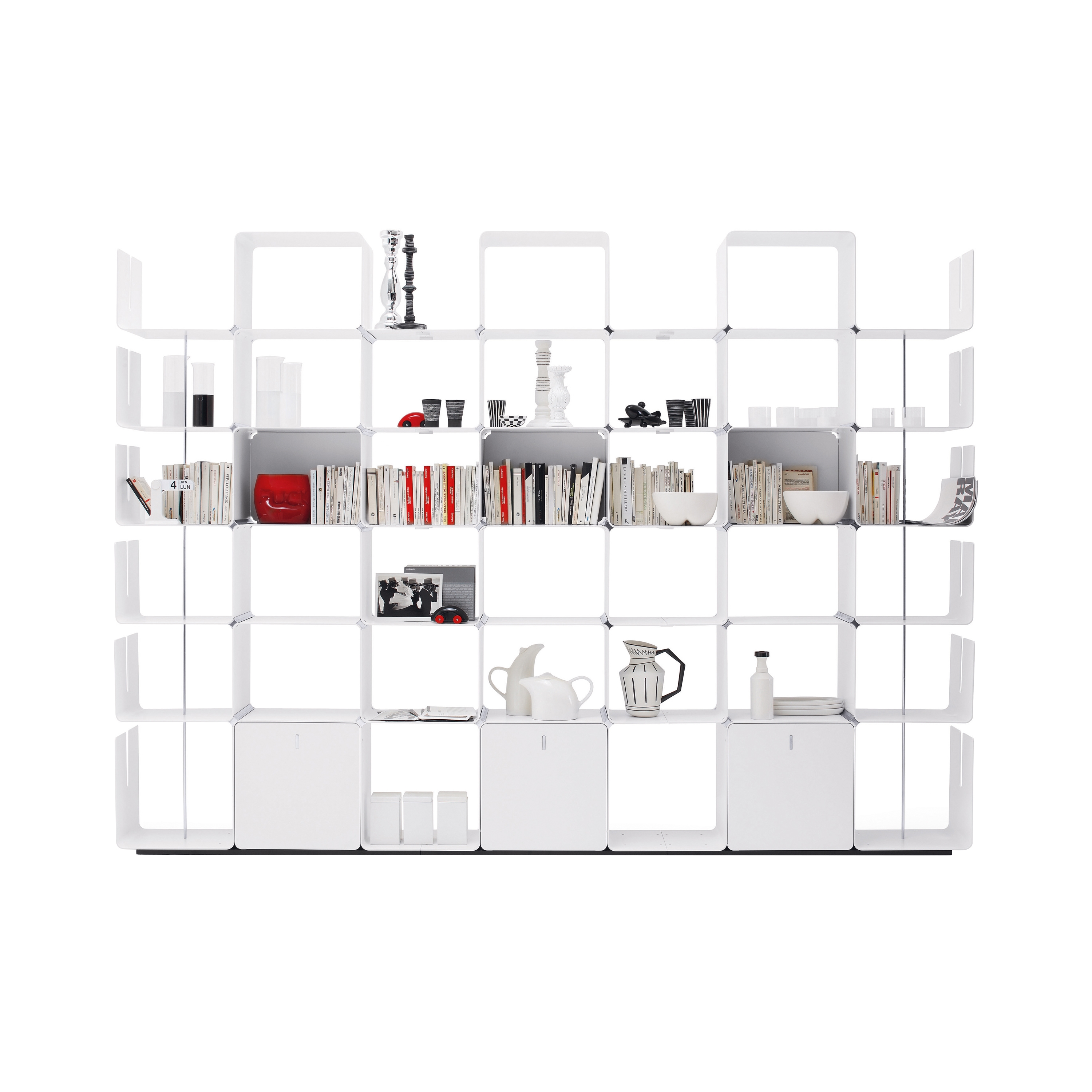 Vertoon produk cWave | Bookcases with 3 drawers H 2223 mm van vervaardiger Dieffebi