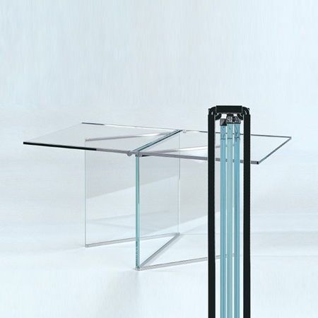 Afficher le produit Tio Foldable Glass Side Table du fabricant Gioia
