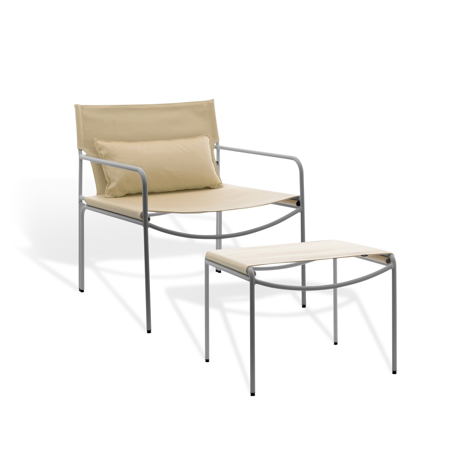 Pool Outdoor Lounge armchair with ottoman
