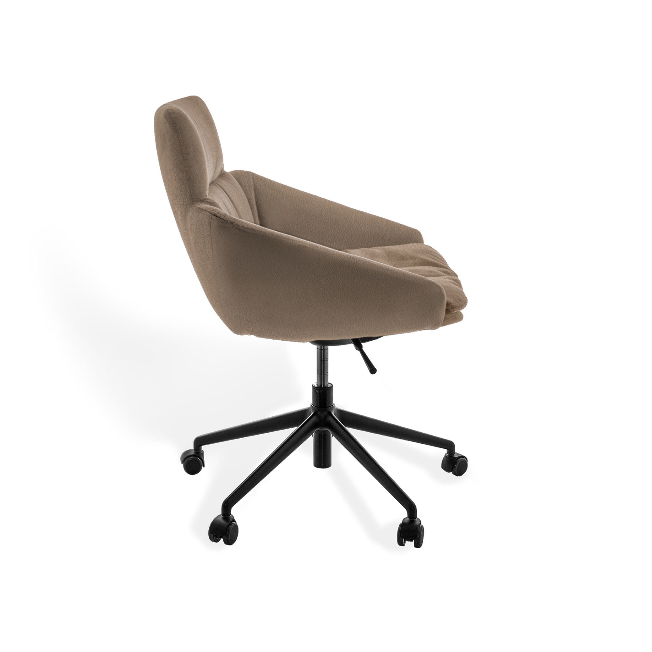 FAYE Side chair with low armrests