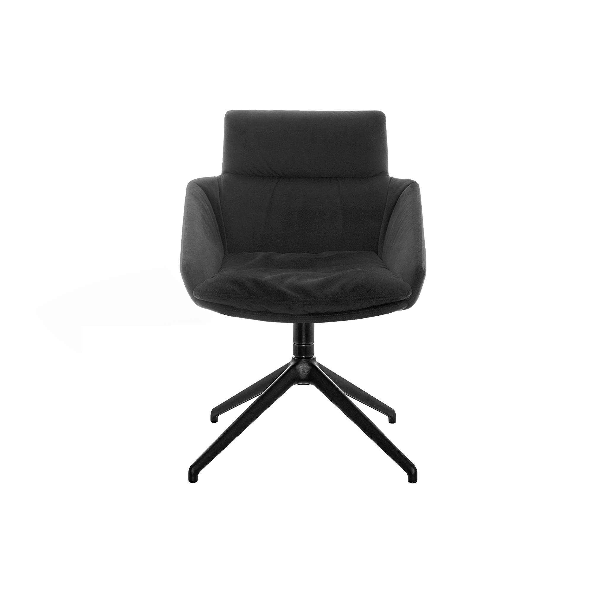 FAYE Side chair with low armrests