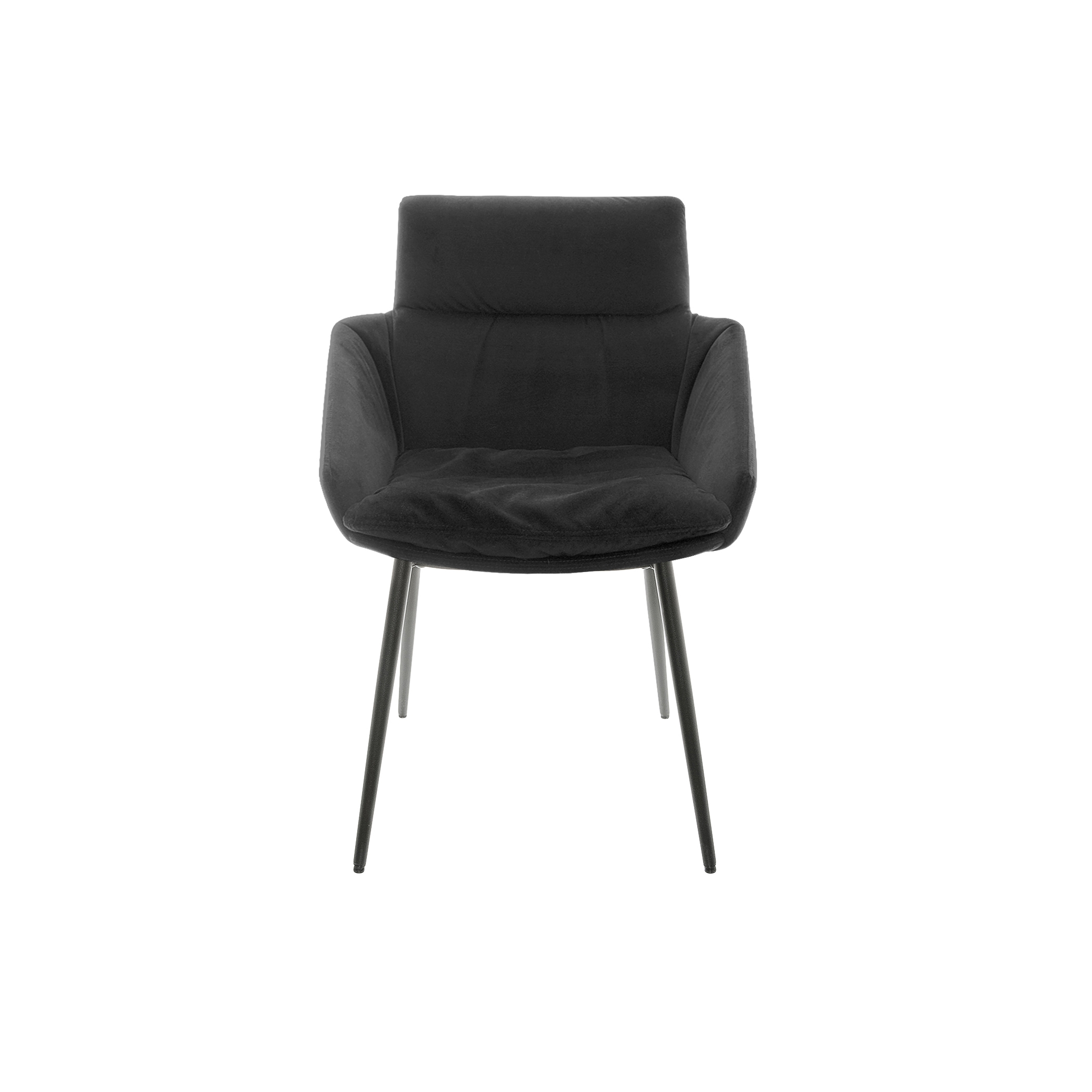 FAYE Side chair with low armrests