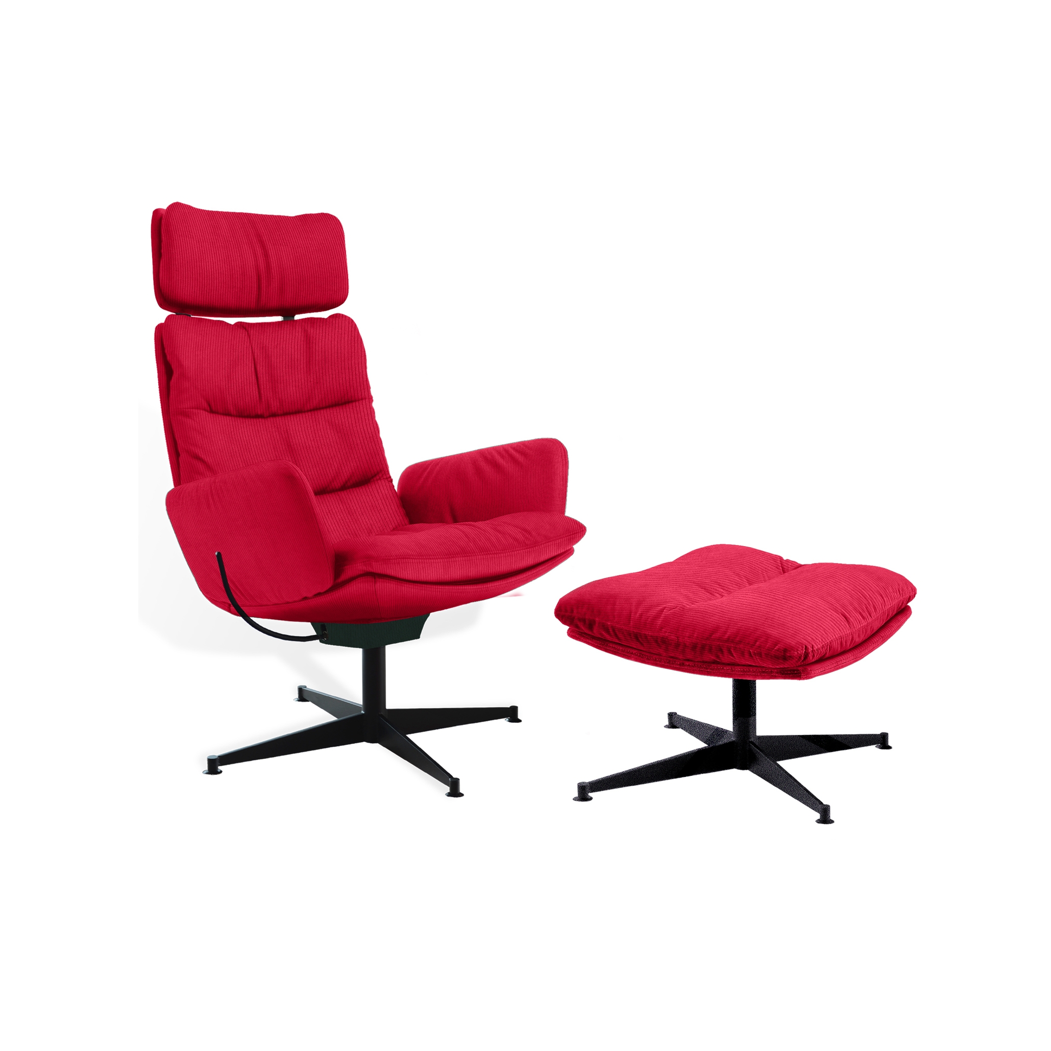 ARVA LOUNGE Armchair with ottoman