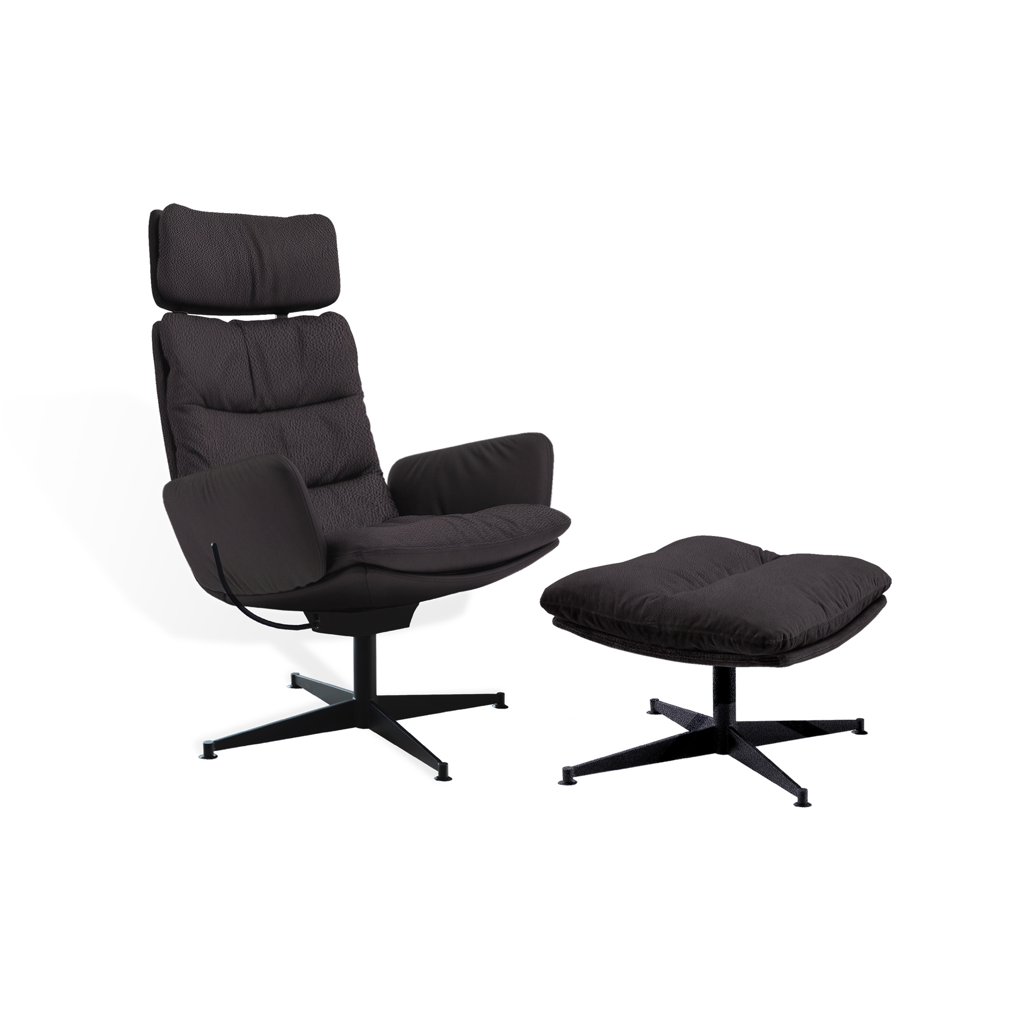 ARVA LOUNGE Armchair with ottoman