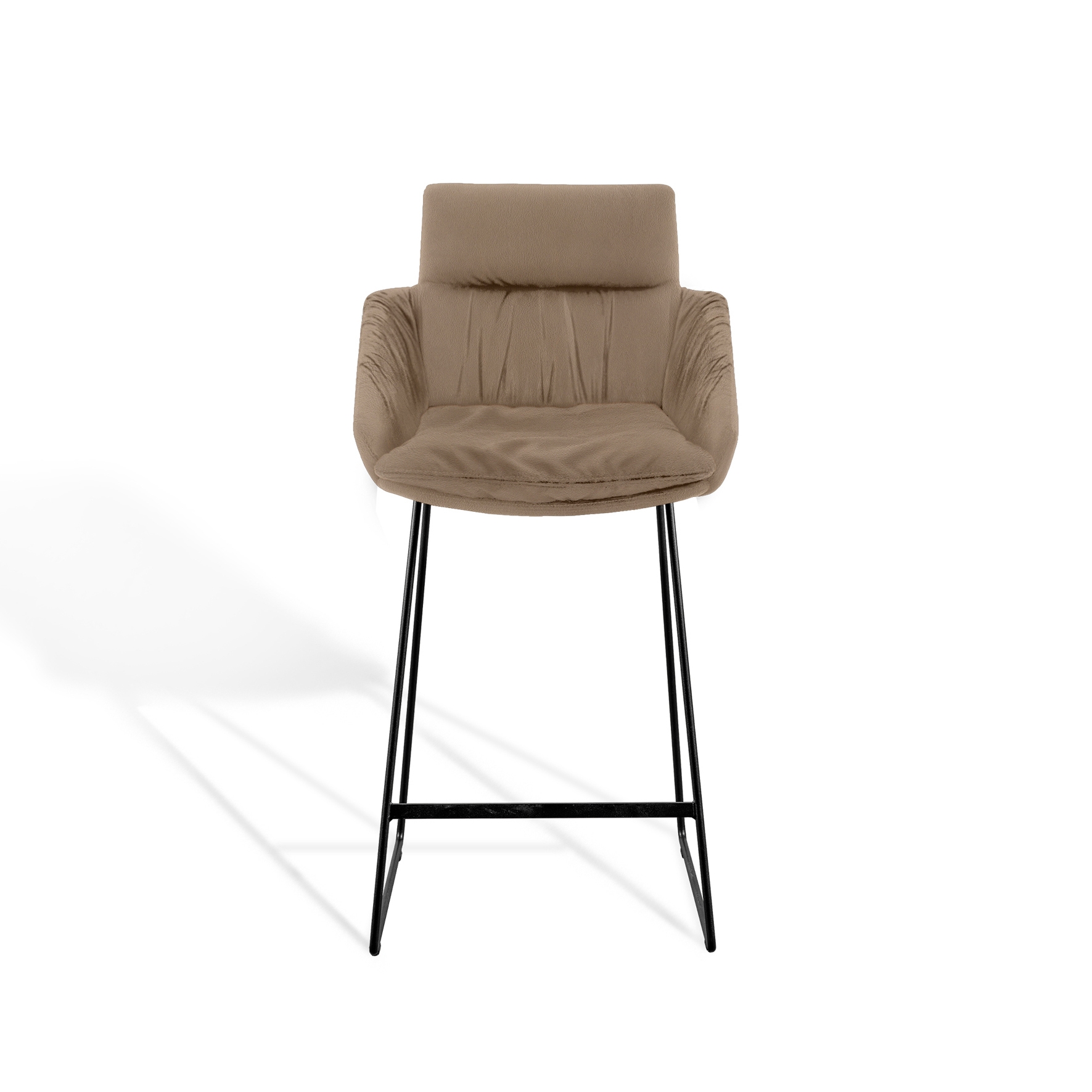 FAYE Counter stool with low armrests