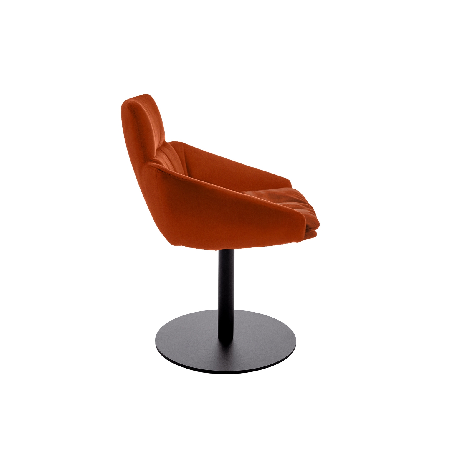 FAYE Side chair with low armrests