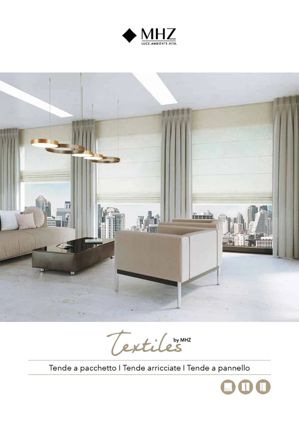 Vorschaubild für die Datei Tende a pacchetto I Tende arricciate I Tende a pannello