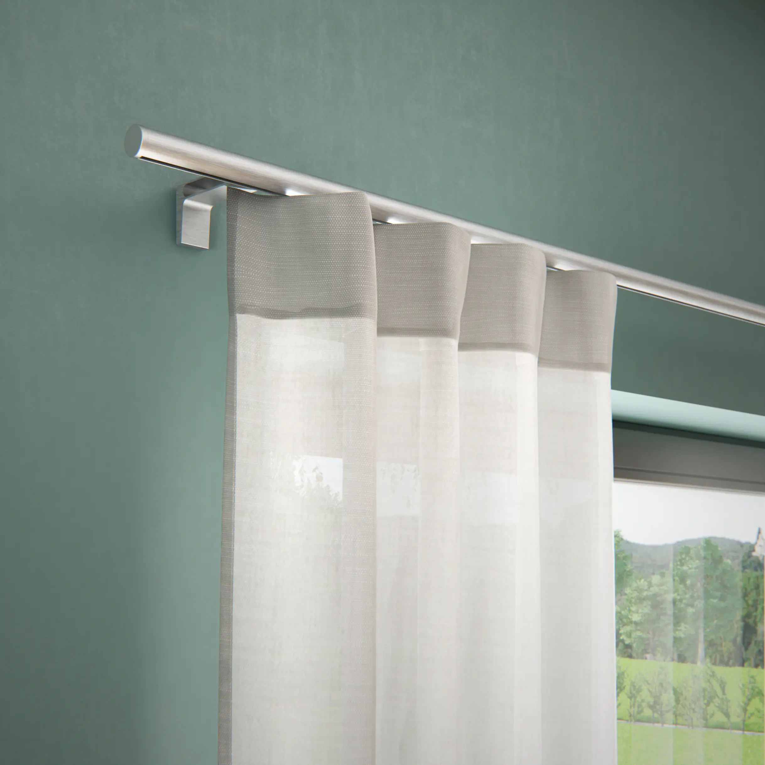 MHZ Hachtel - Tringle à rail intérieur Snäps 24 Aluminium
