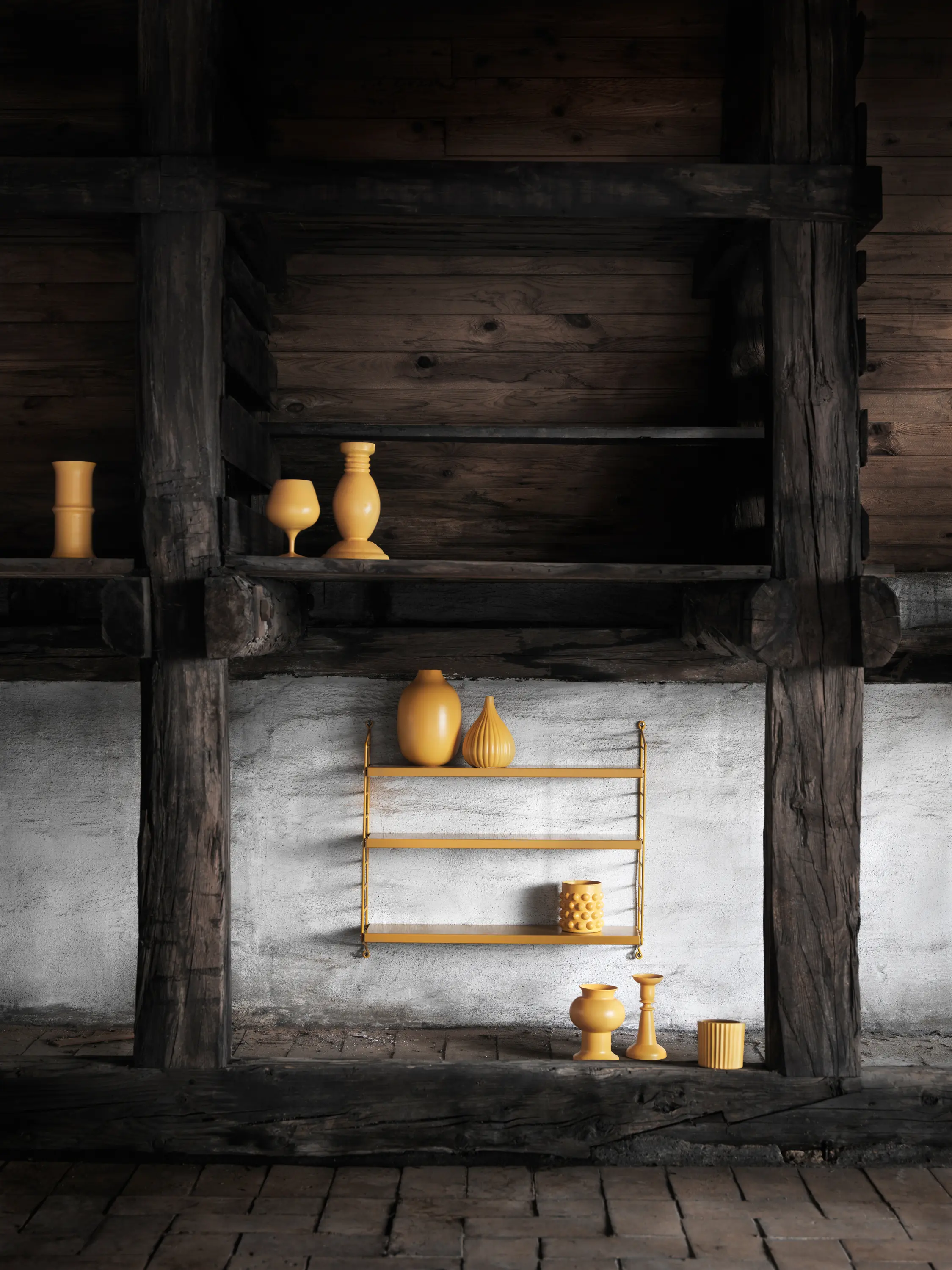 string furniture - String Pocket mustard