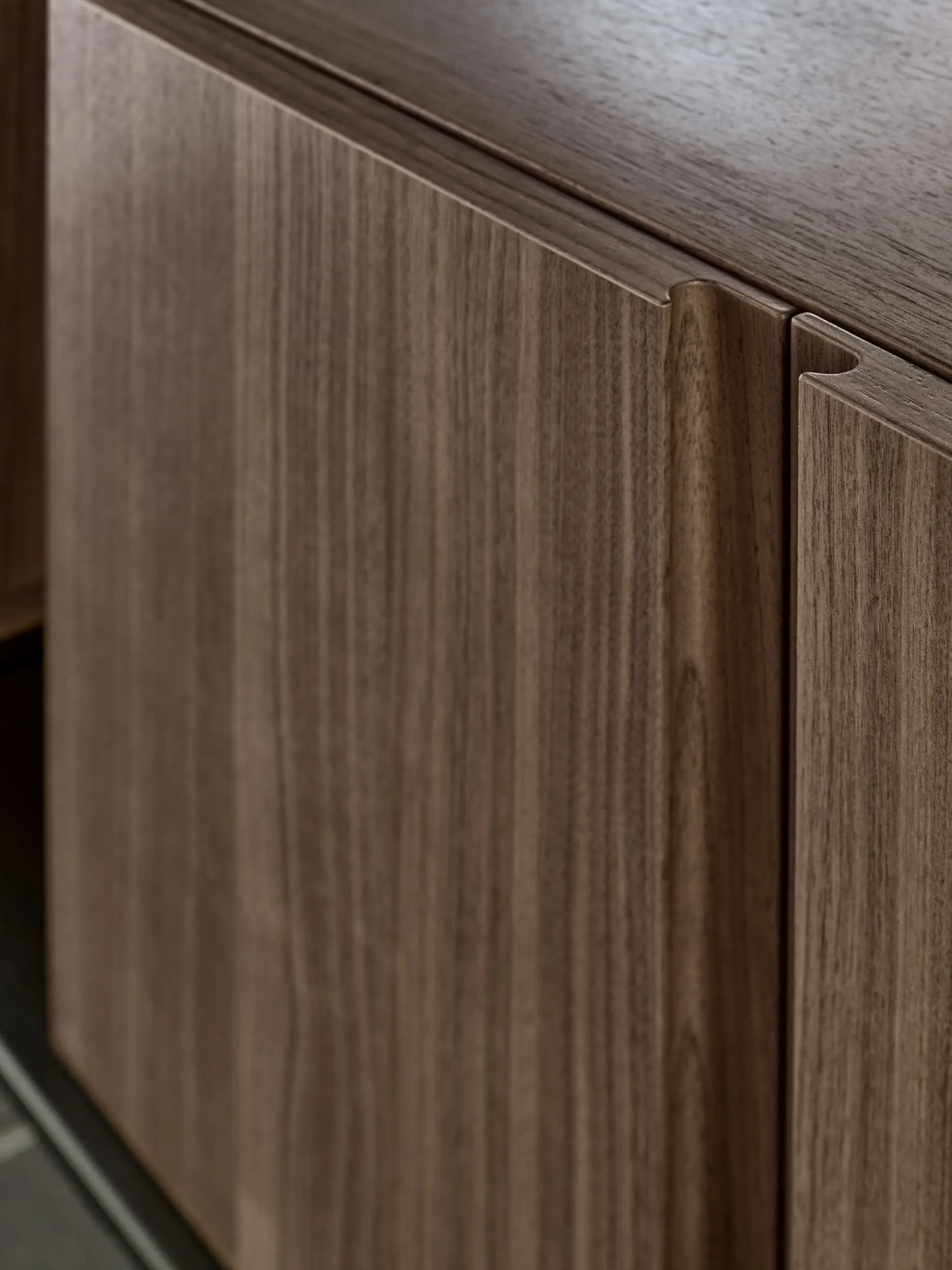 string furniture - Pira G2 - Walnut/Black grey, wallmounted