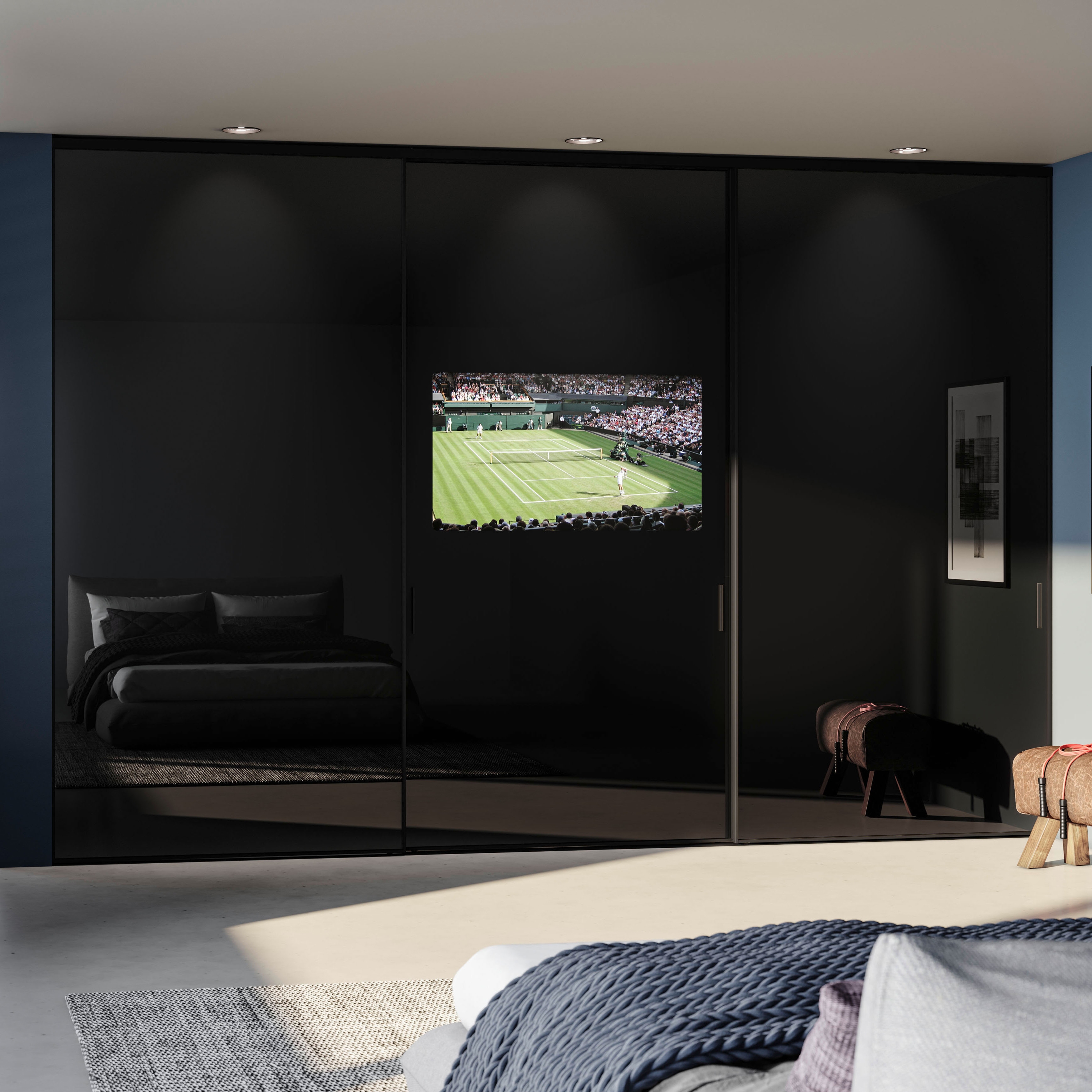 Display product S 1200 sliding tv door from manufacturer raumplus