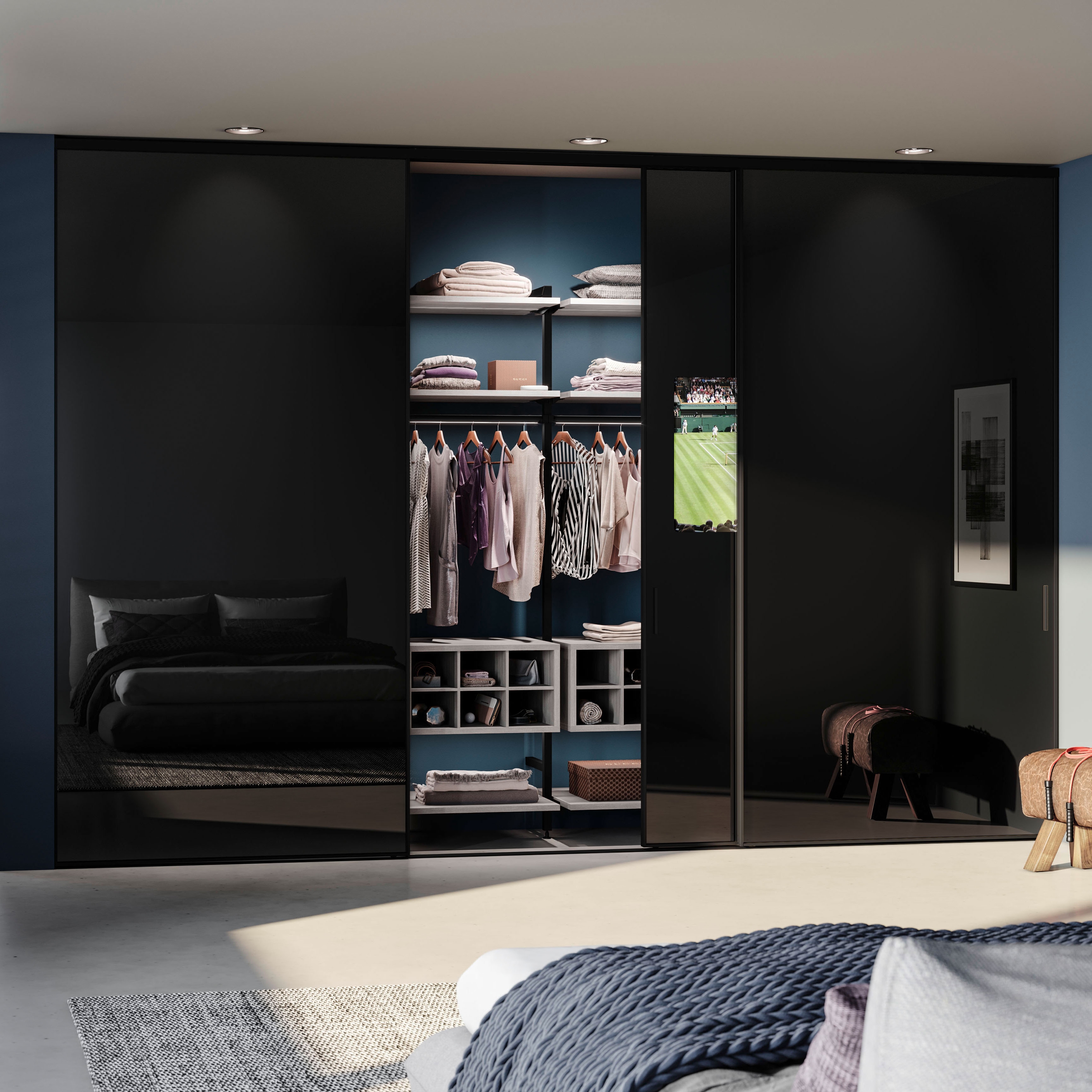 Display product S 1200 sliding tv door from manufacturer raumplus