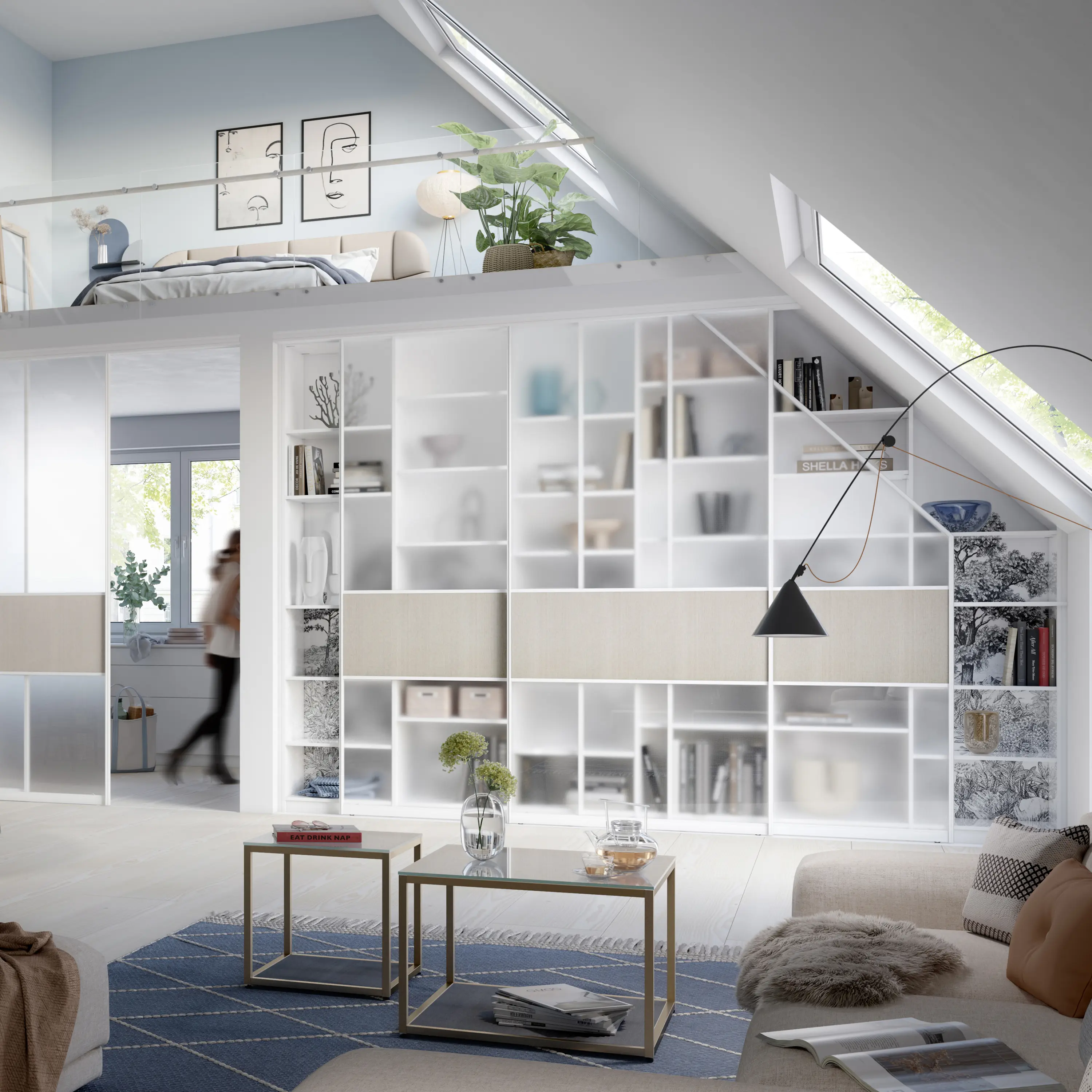 raumplus - S 1500 with panel dividing rails