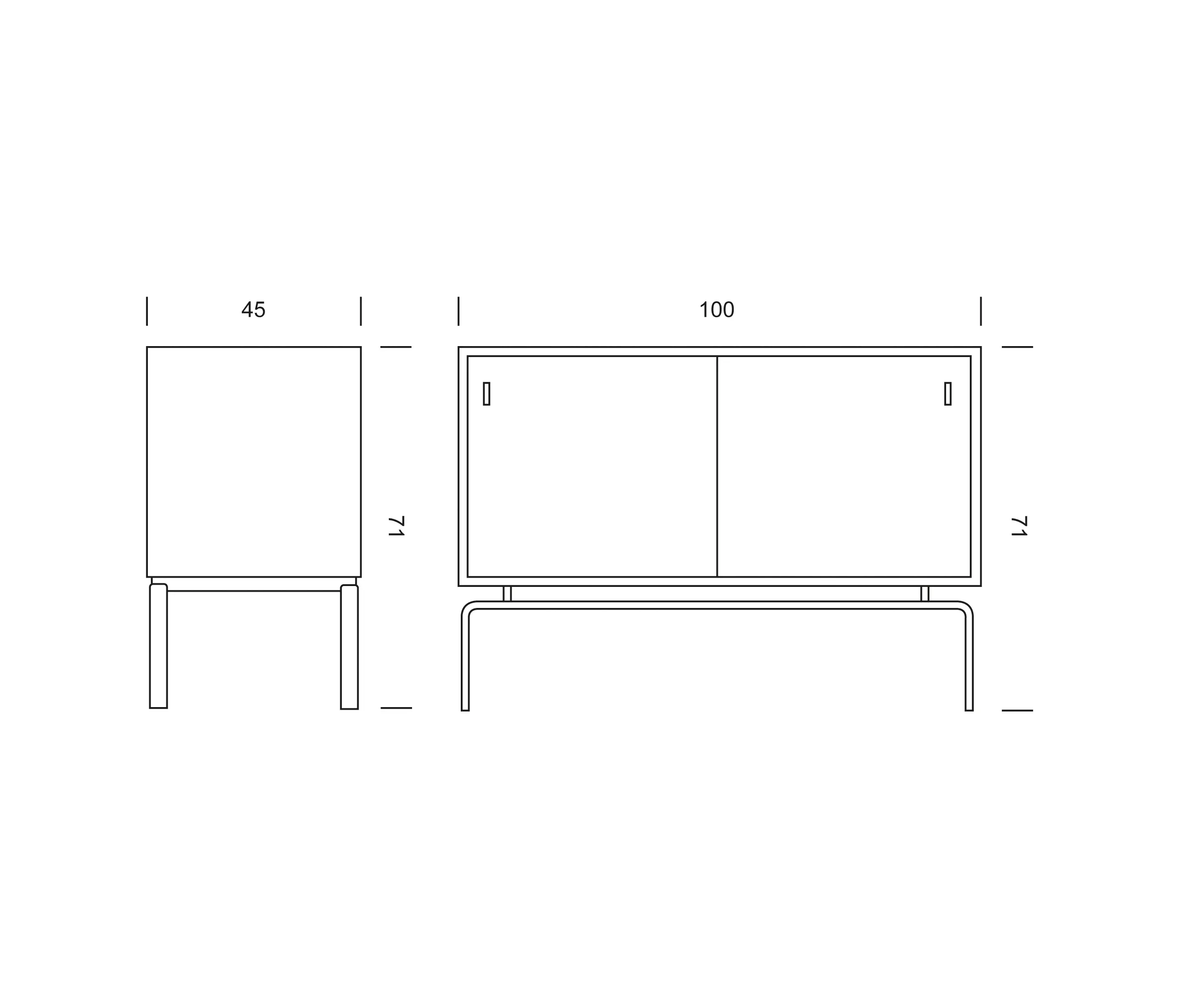 Lange Production - FK 100 Sideboard