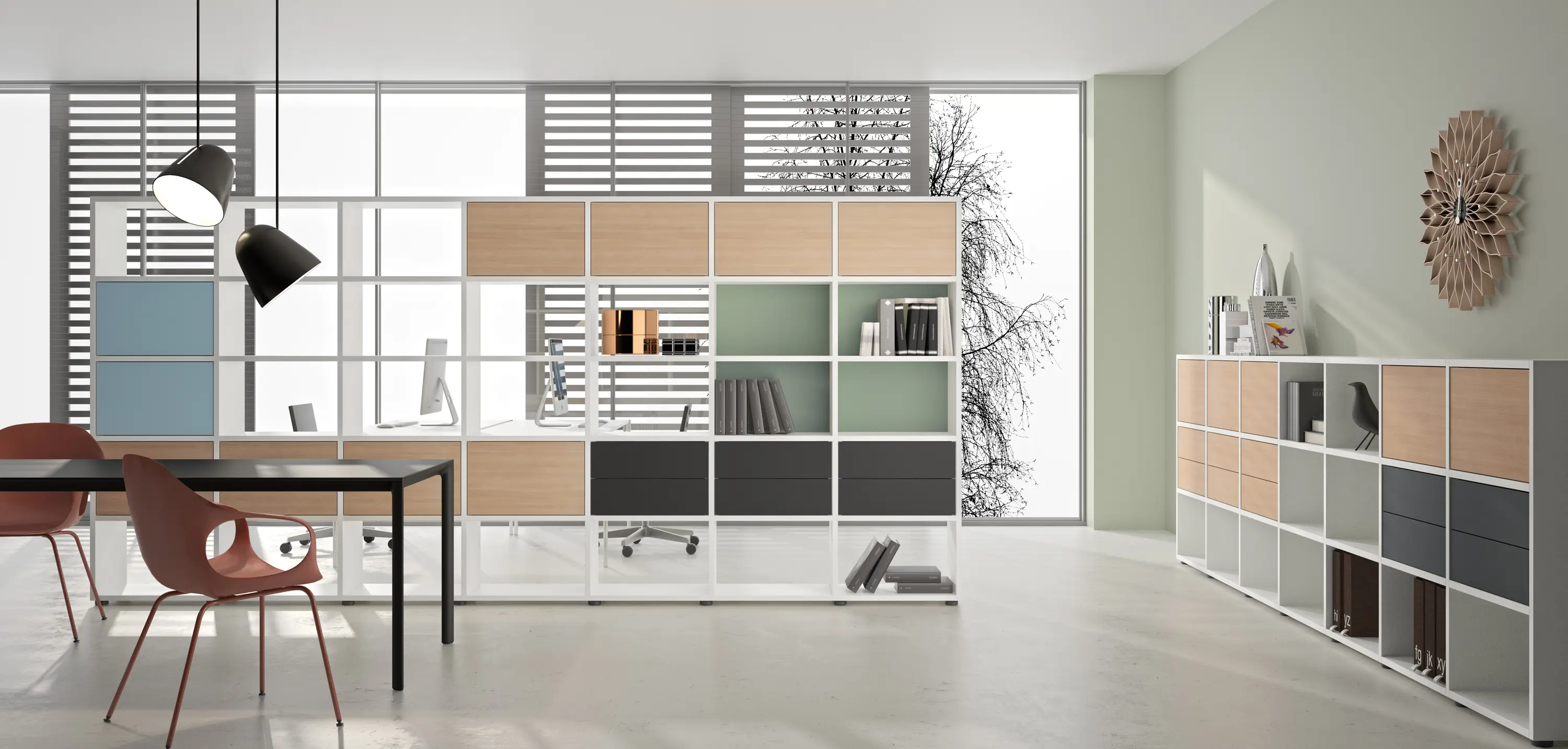 werner works - basic view Shelf system