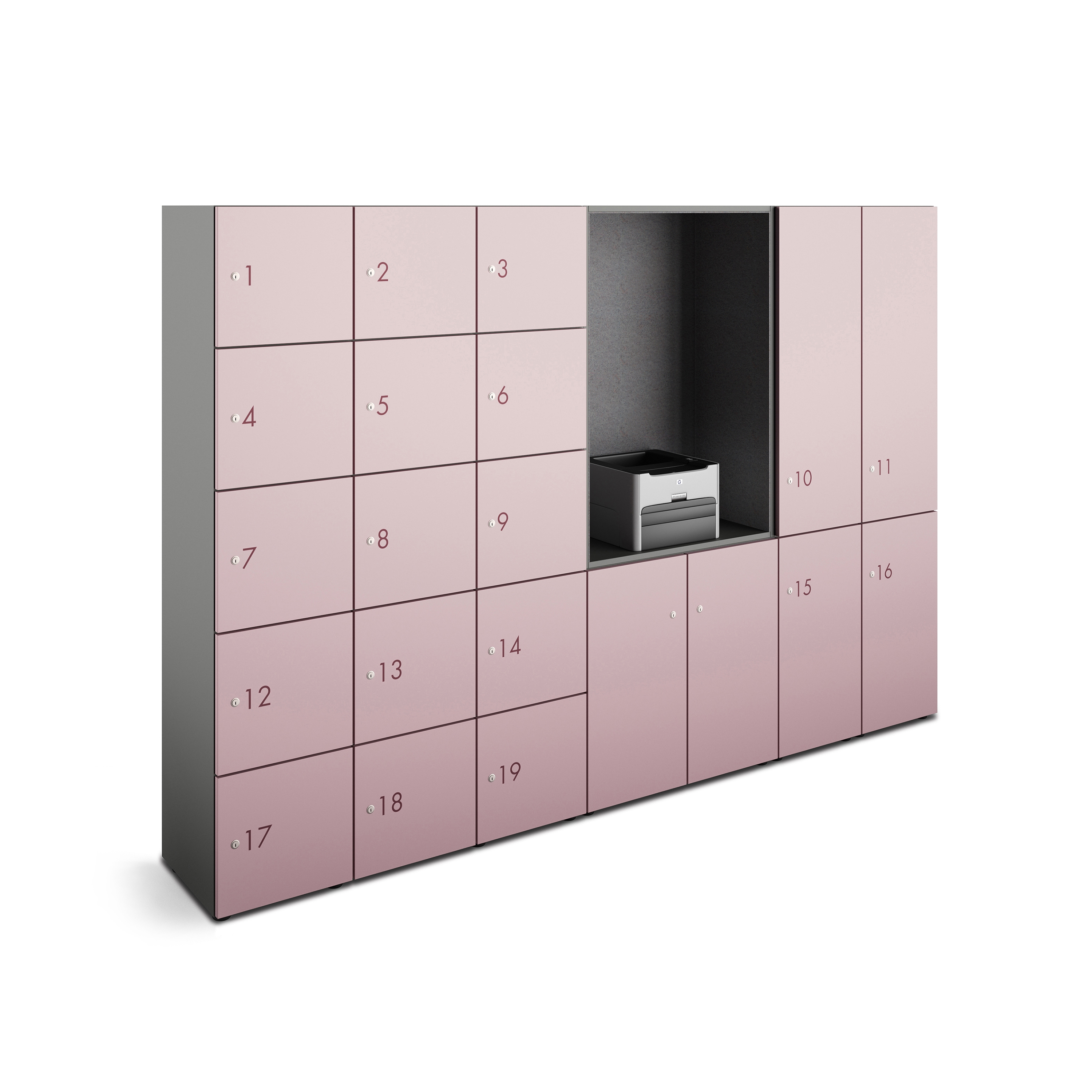 Display product lockers from manufacturer werner works