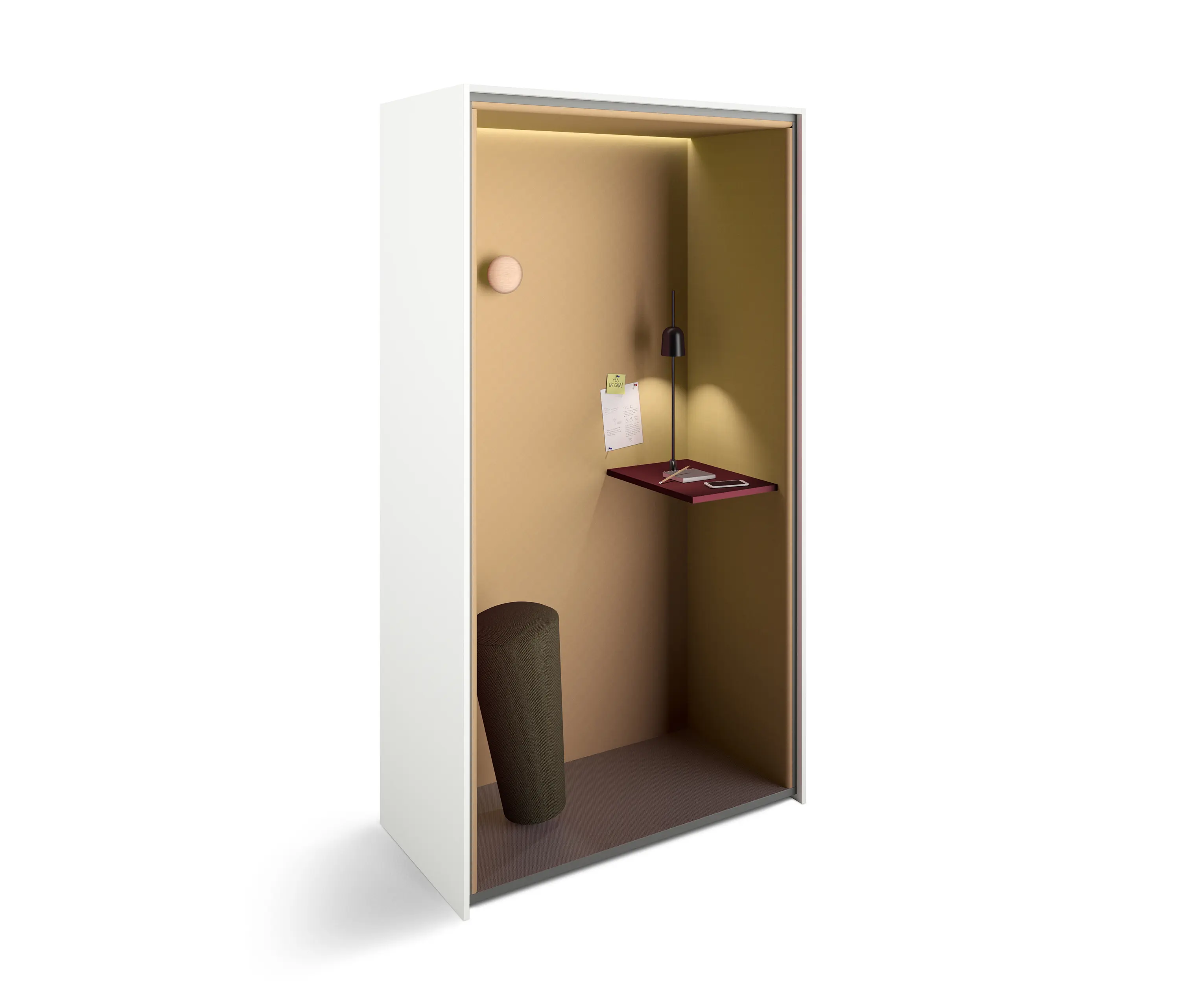 werner works - basic S cupboard booths | phone booth