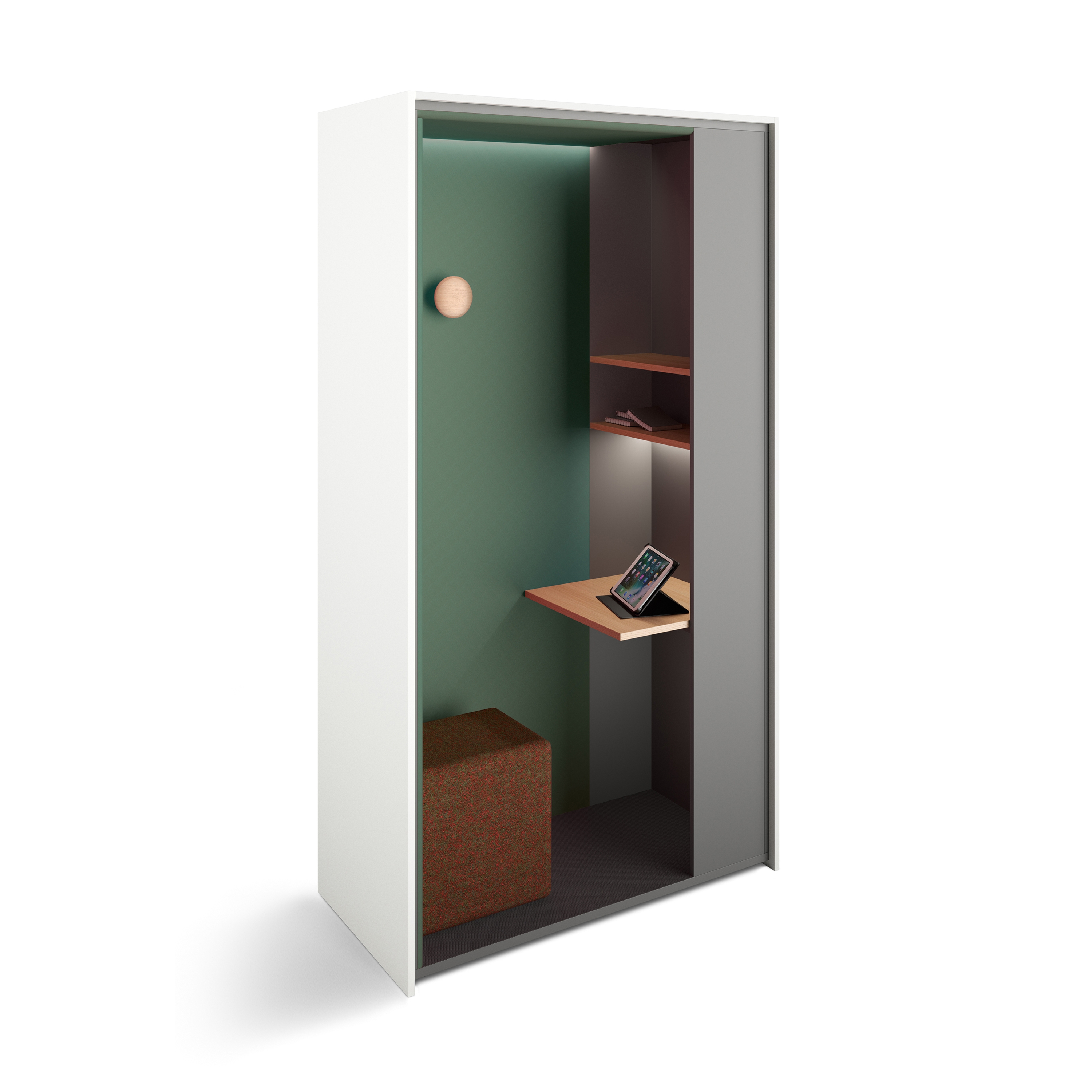 Display product basic S cupboard booths | think tank from manufacturer werner works