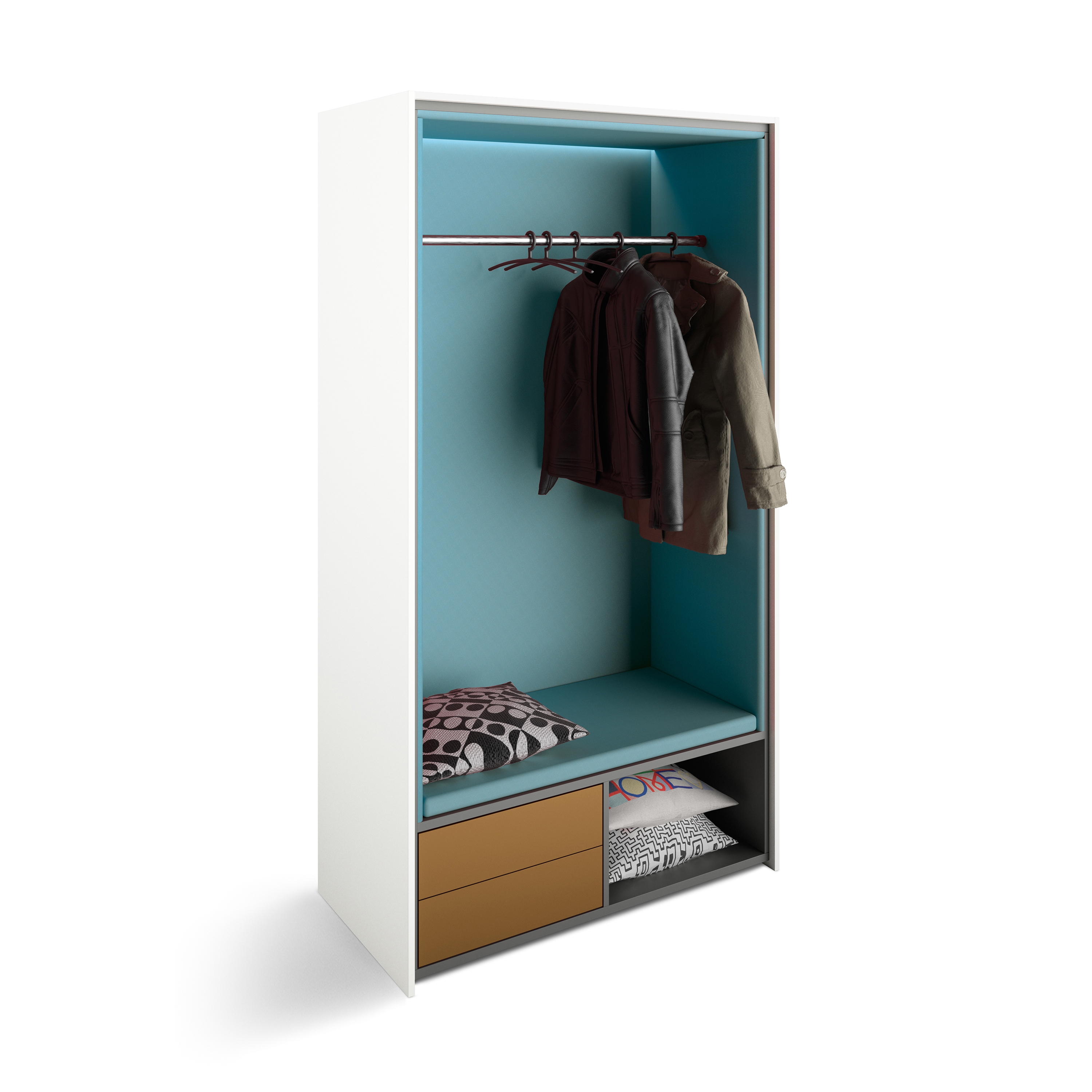 Mostra il prodotto basic S cupboard booths | beach chair with pull-out drawers and cloakroom del produttore werner works