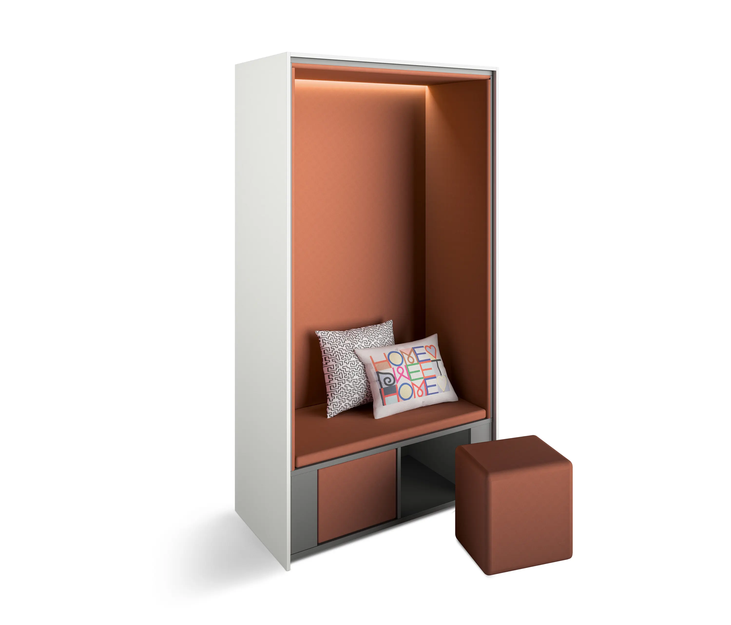 werner works - basic S Schrankkojen | Strandkorb mit Hocker