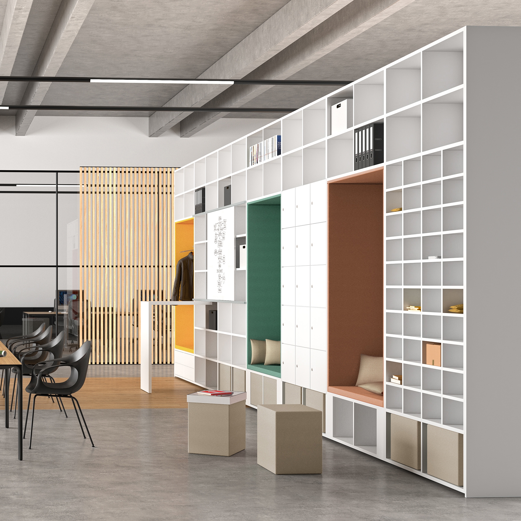 Display product basic S cupboard booths from manufacturer werner works