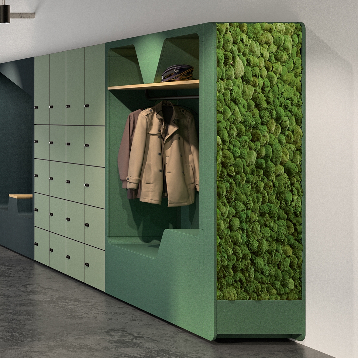 Display product parkour Wardrobe from manufacturer werner works
