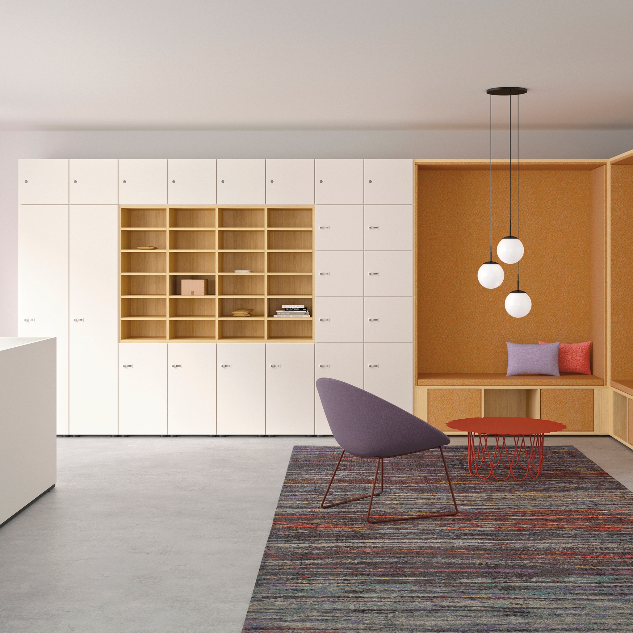 Display product lockers from manufacturer werner works