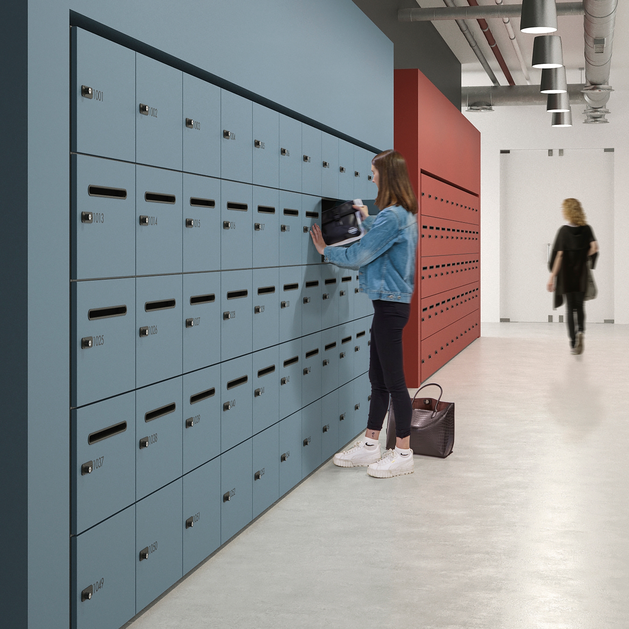 Display product lockers from manufacturer werner works