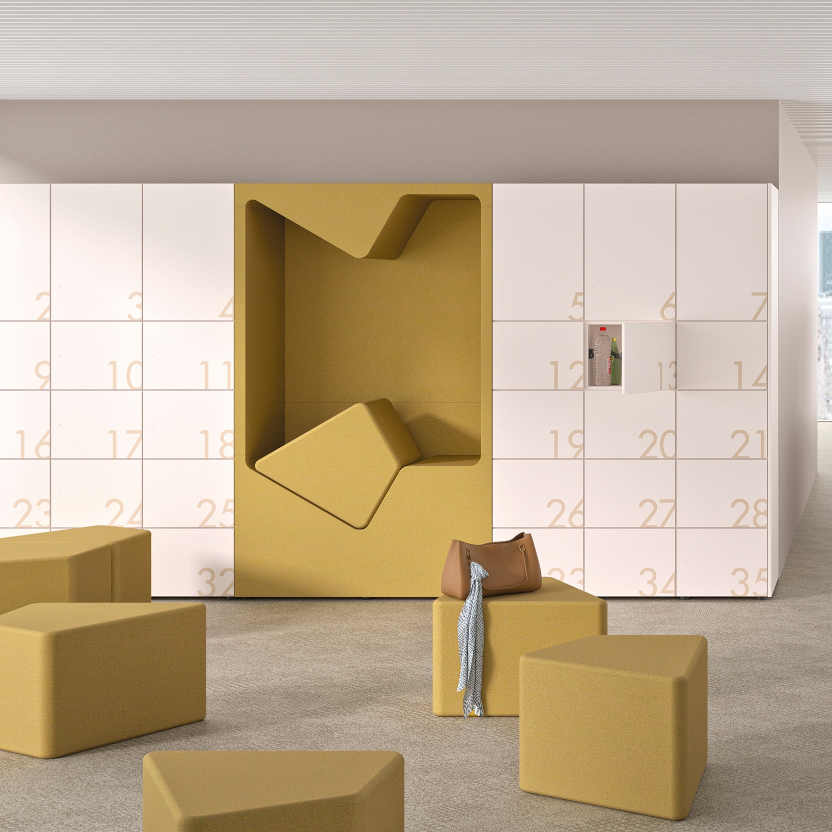 Display product lockers from manufacturer werner works