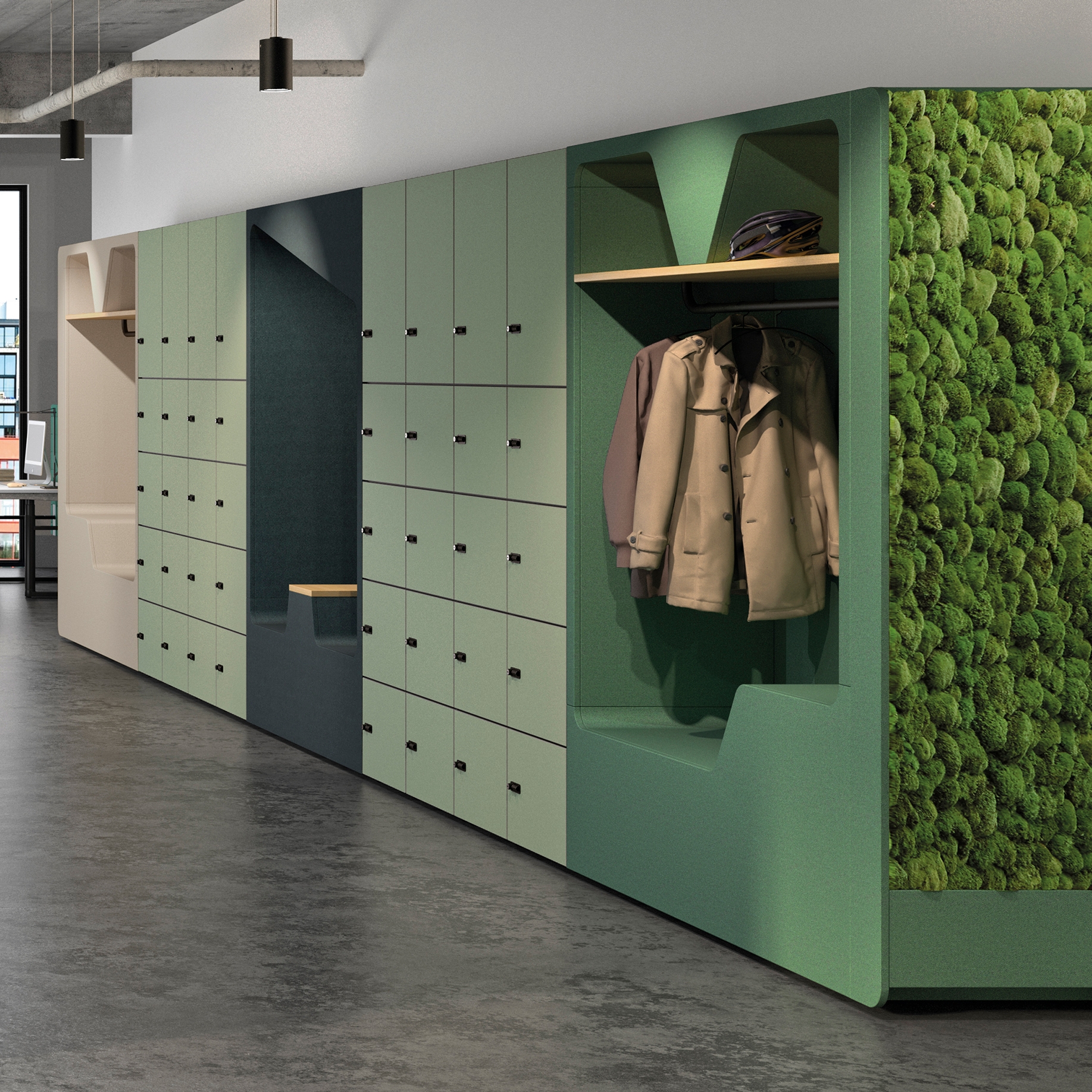 Display product lockers from manufacturer werner works
