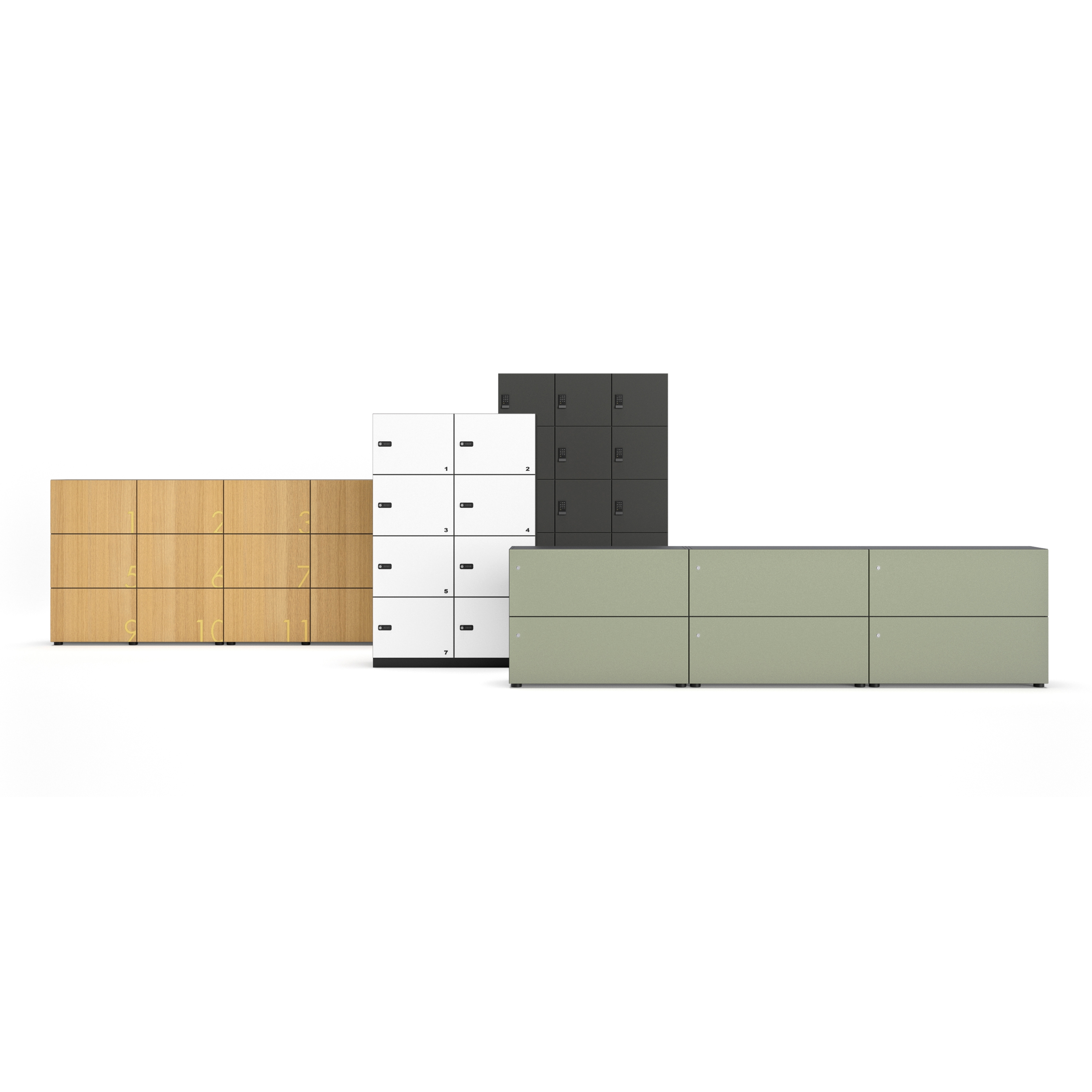 Display product lockers from manufacturer werner works